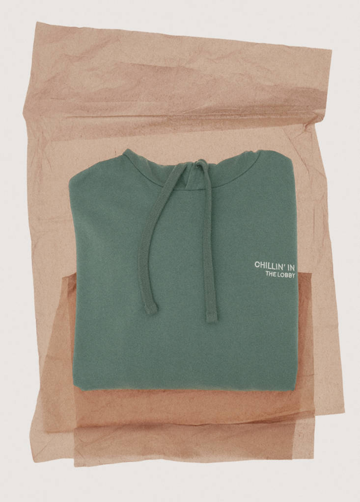Printed hoodie — Green