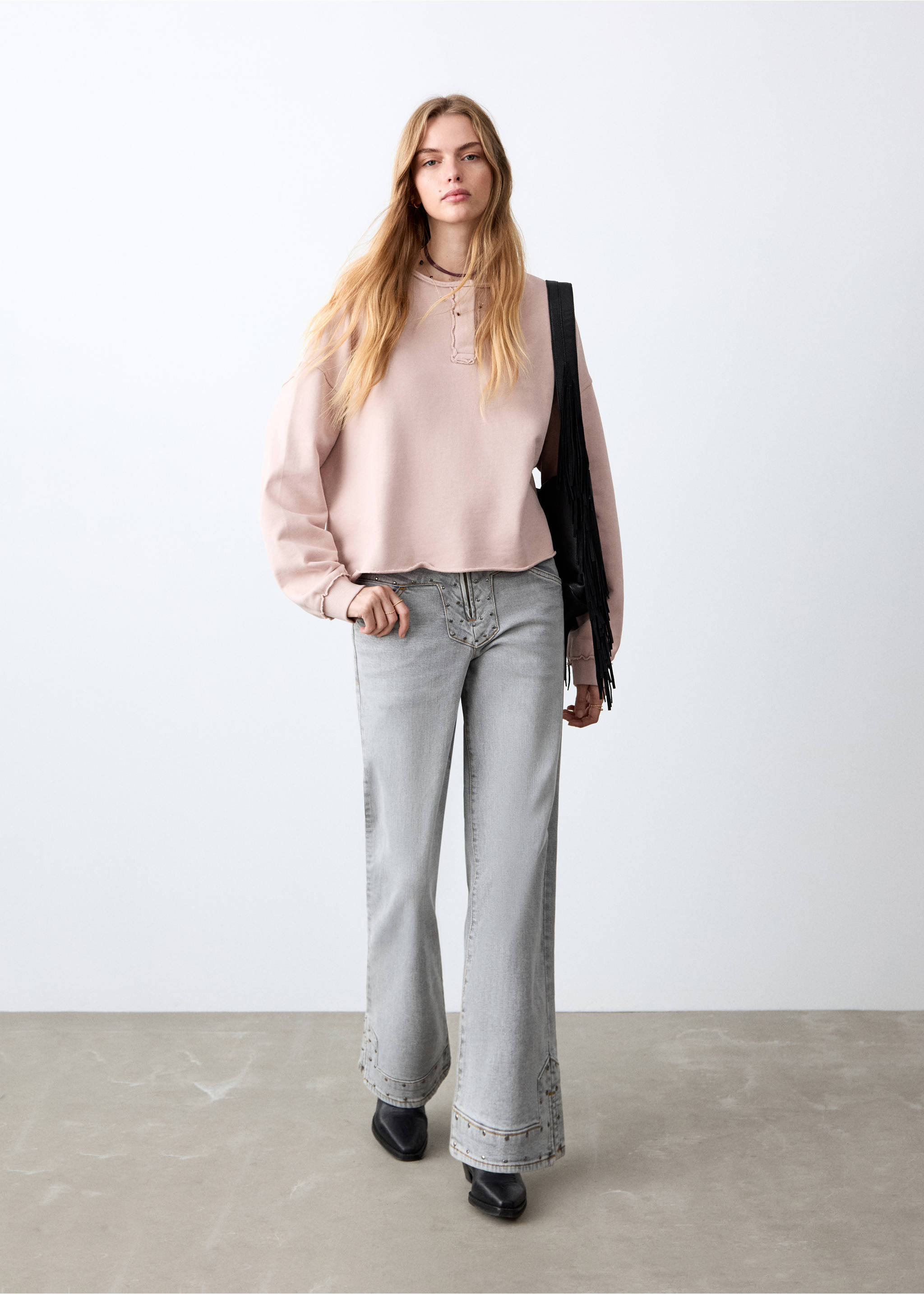 Dessudadora baixos sense costures - Pla general, Rosa. Ref: 27031517-00.