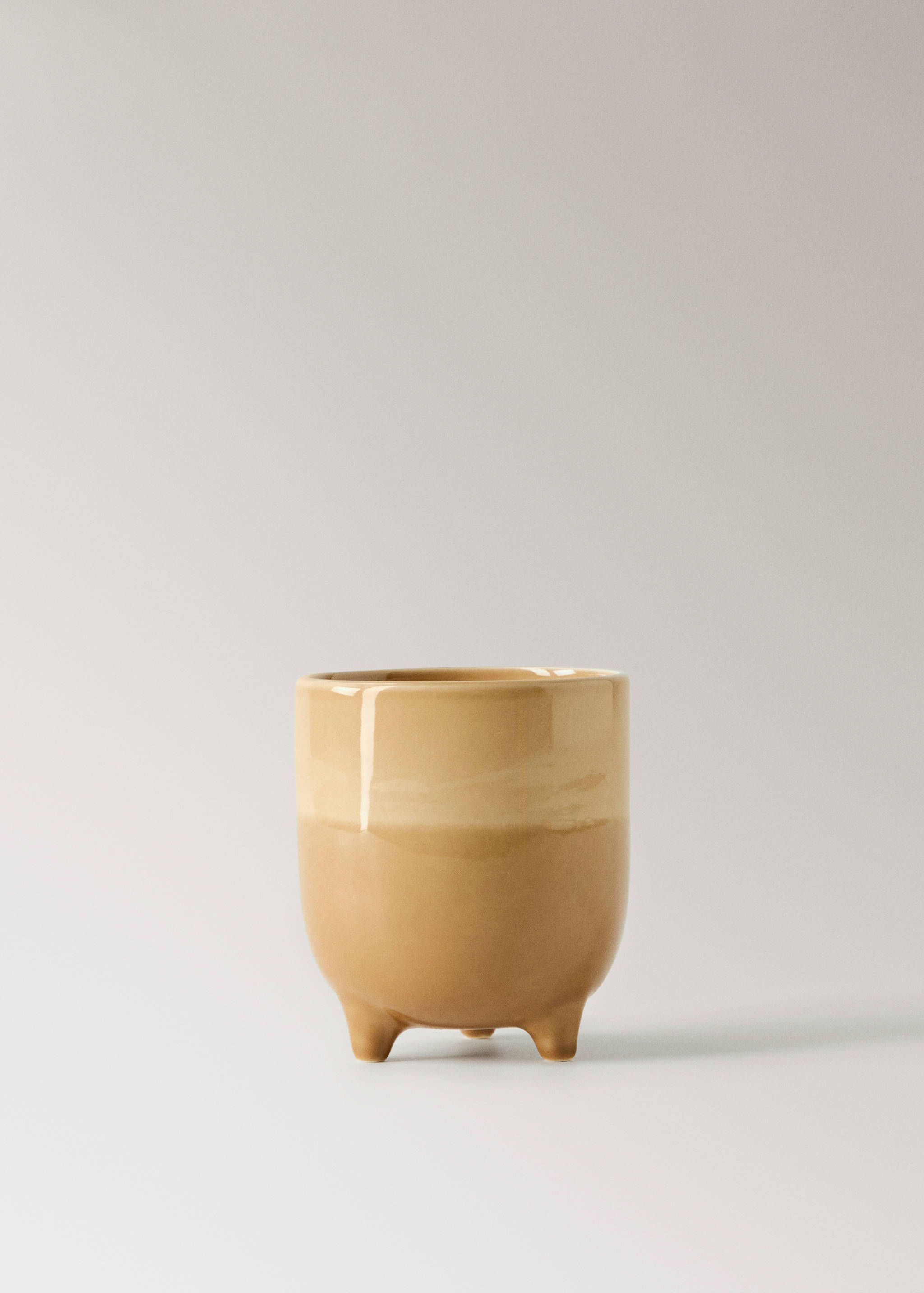 Bicolour stoneware planter - Article without model