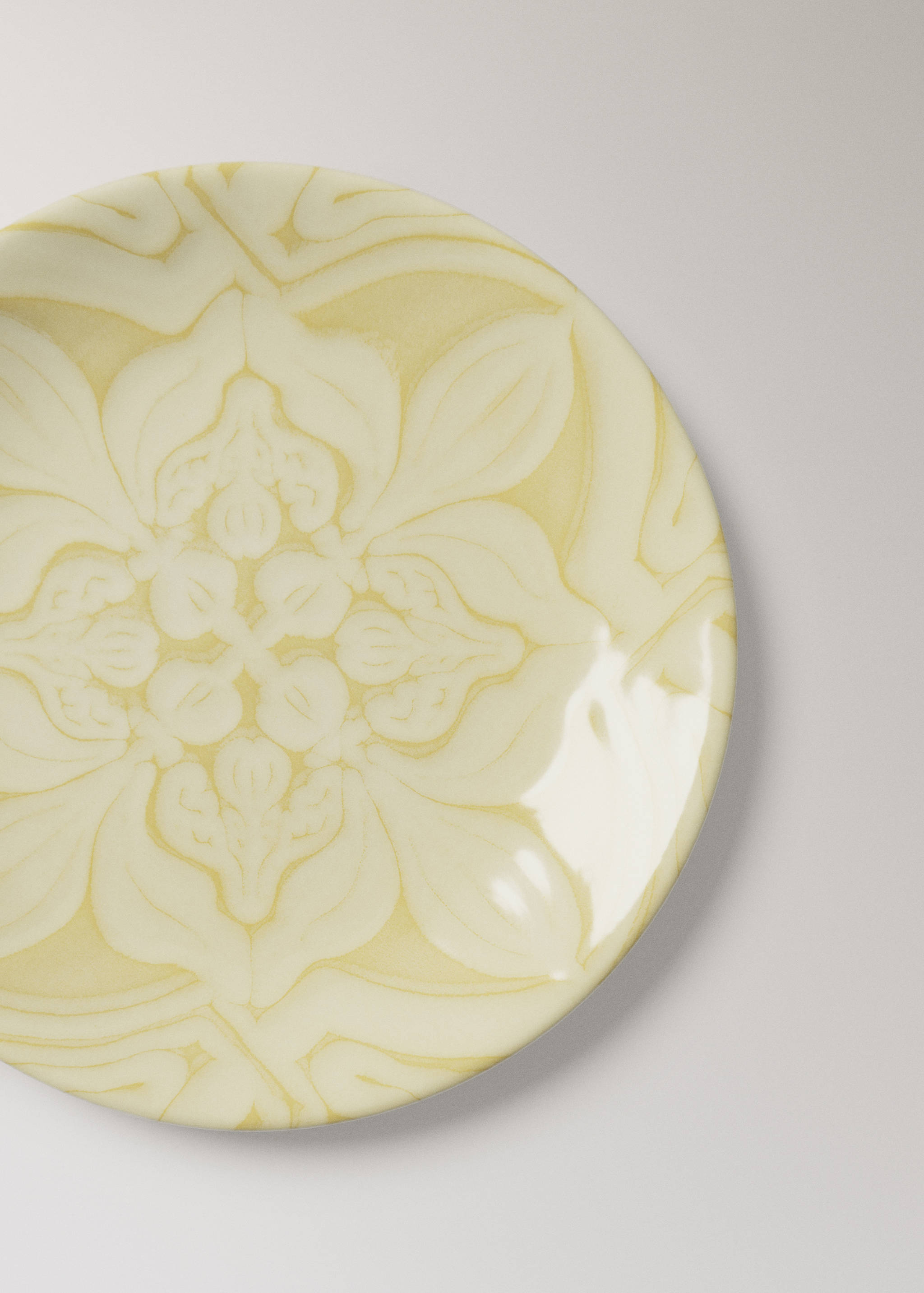 Floral bread plate - Details of the article 1