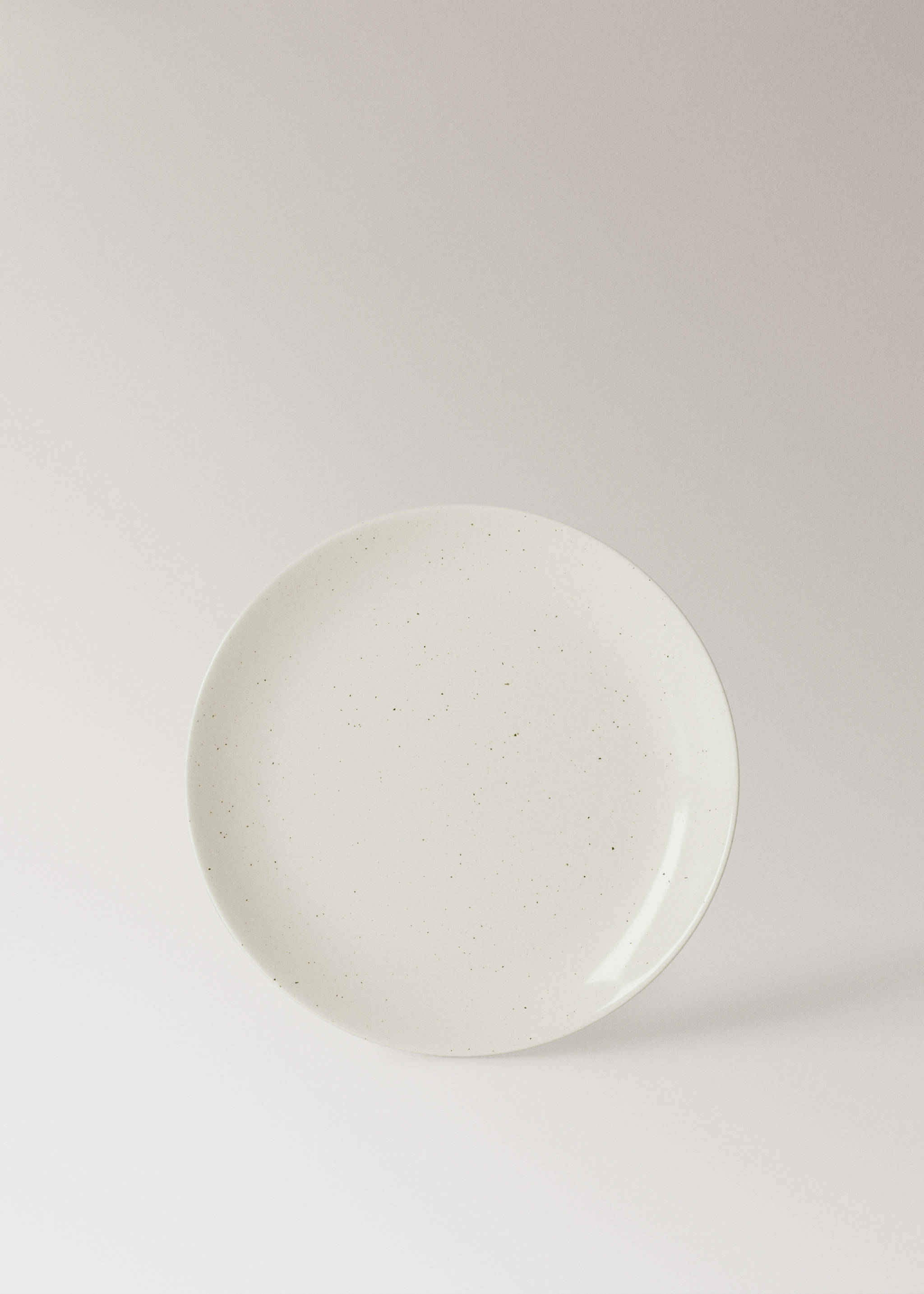 Stoneware dinner plate with spots - Article without model