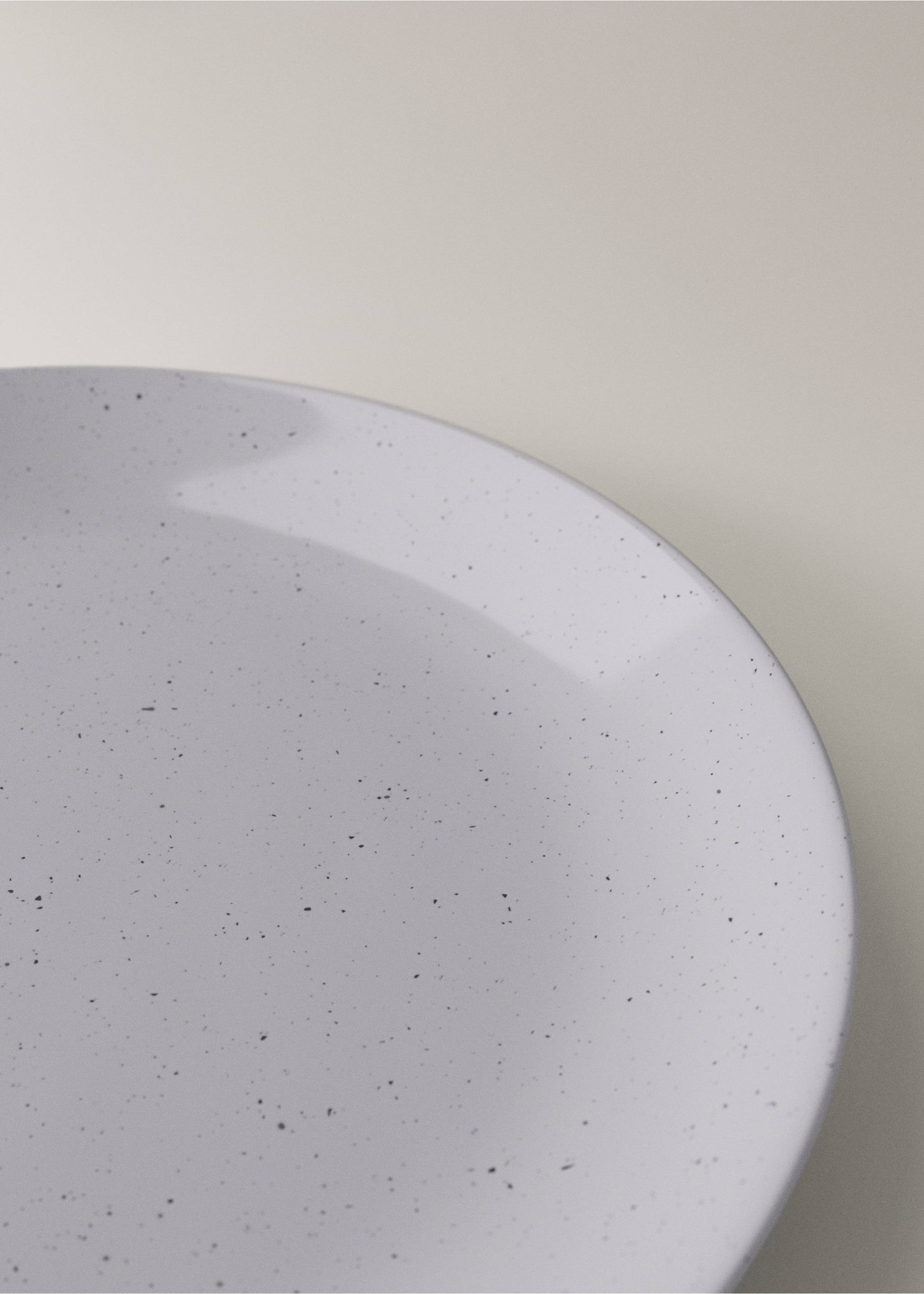 Flacher Steingut-Teller mit Punkten - Detail des Artikels 2, Blau. Ref: 27031526-00.