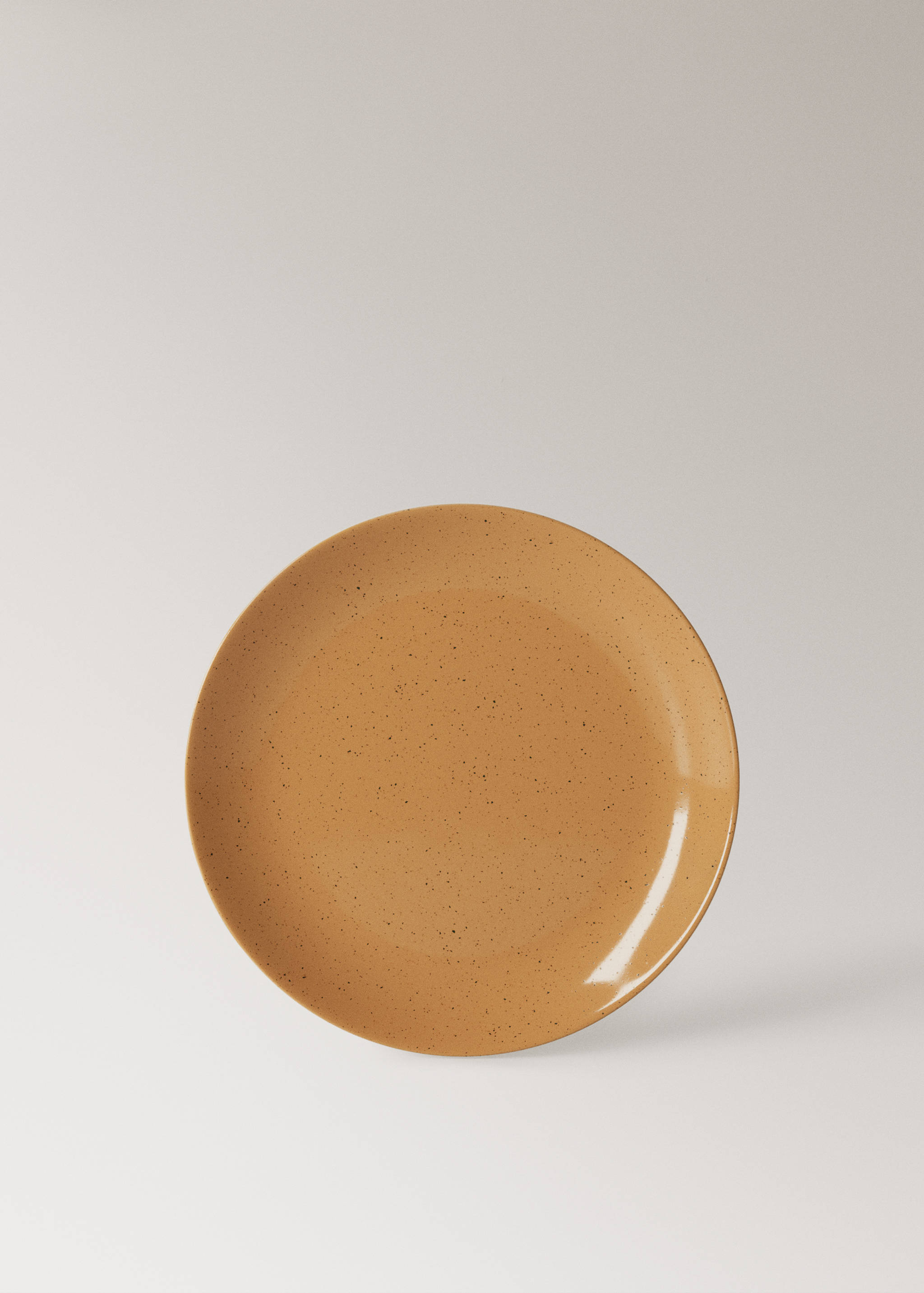 Stoneware dinner plate with spots - Article without model