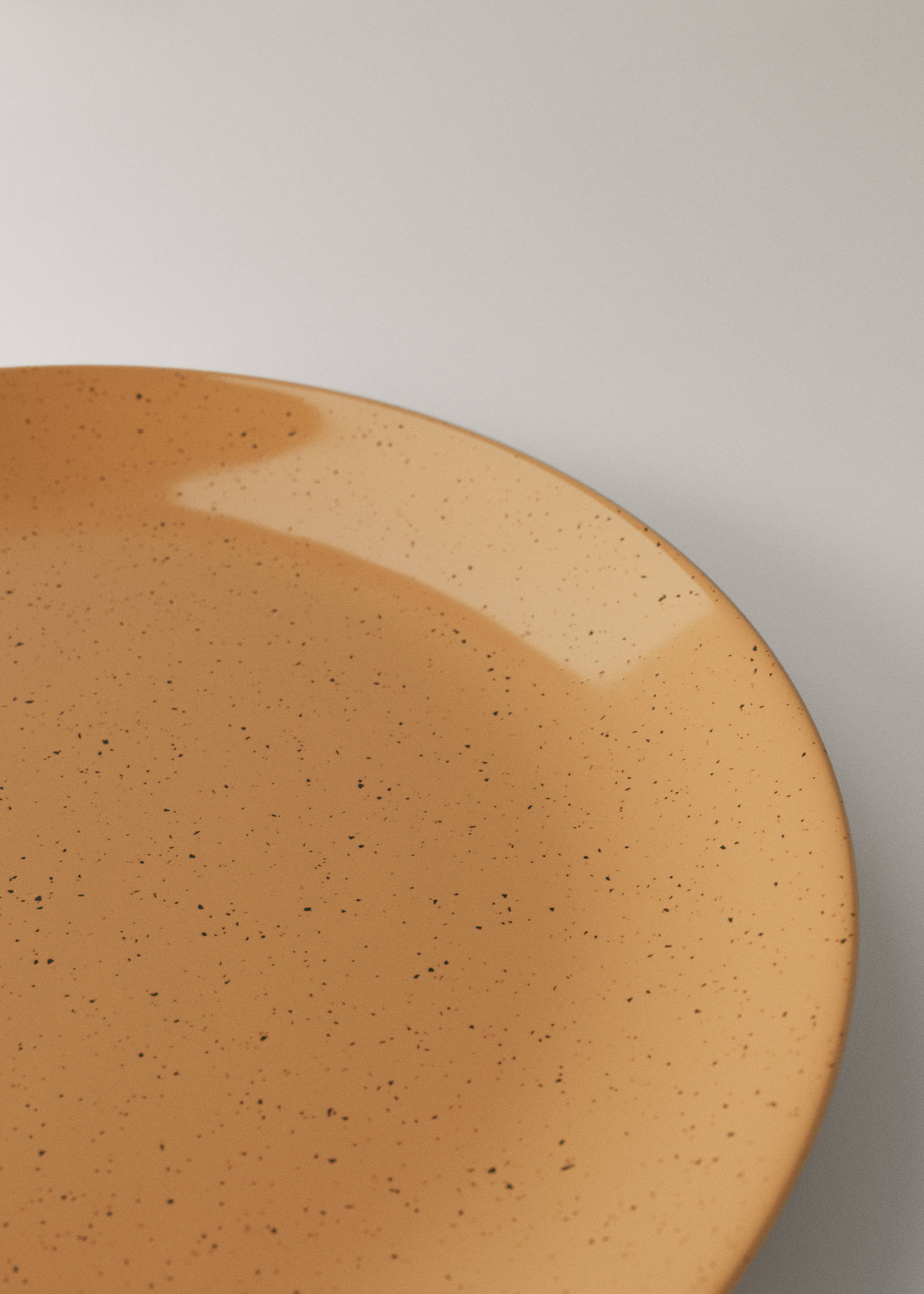 Stoneware dinner plate with spots - Details of the article 2