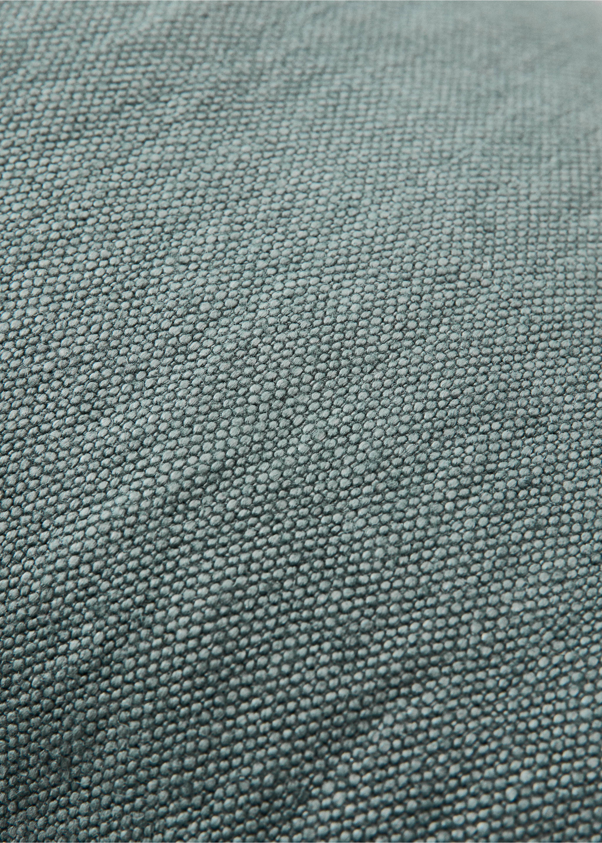 Navlaka za jastučić od 100 % debelog lanena s overlockom 40 x 60 cm - Detalji artikla 3, Tirkizno zelena. Ref: 27031527-00.