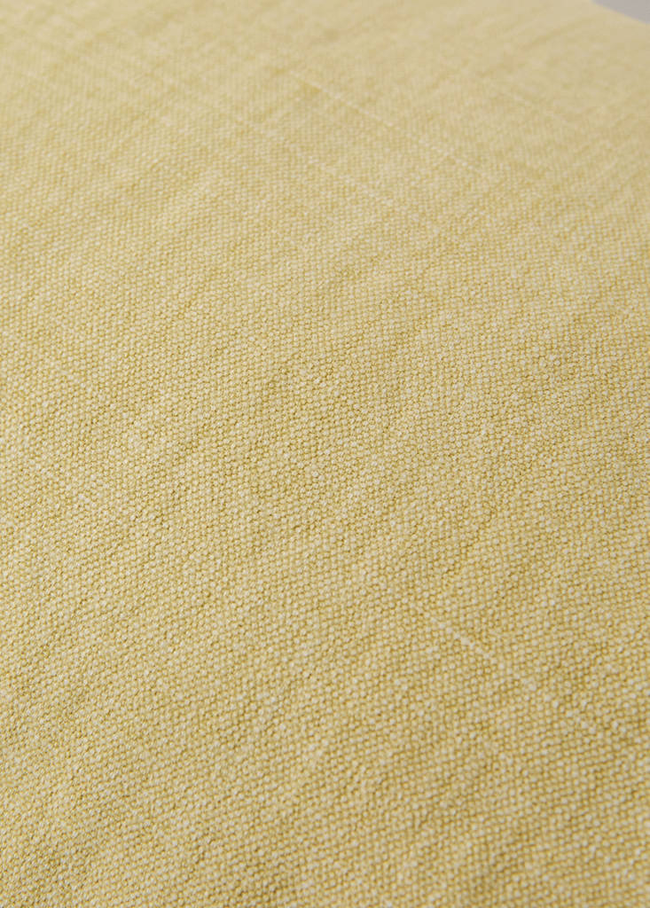 Mottled linen cushion cover 40x60 cm — Yellow
