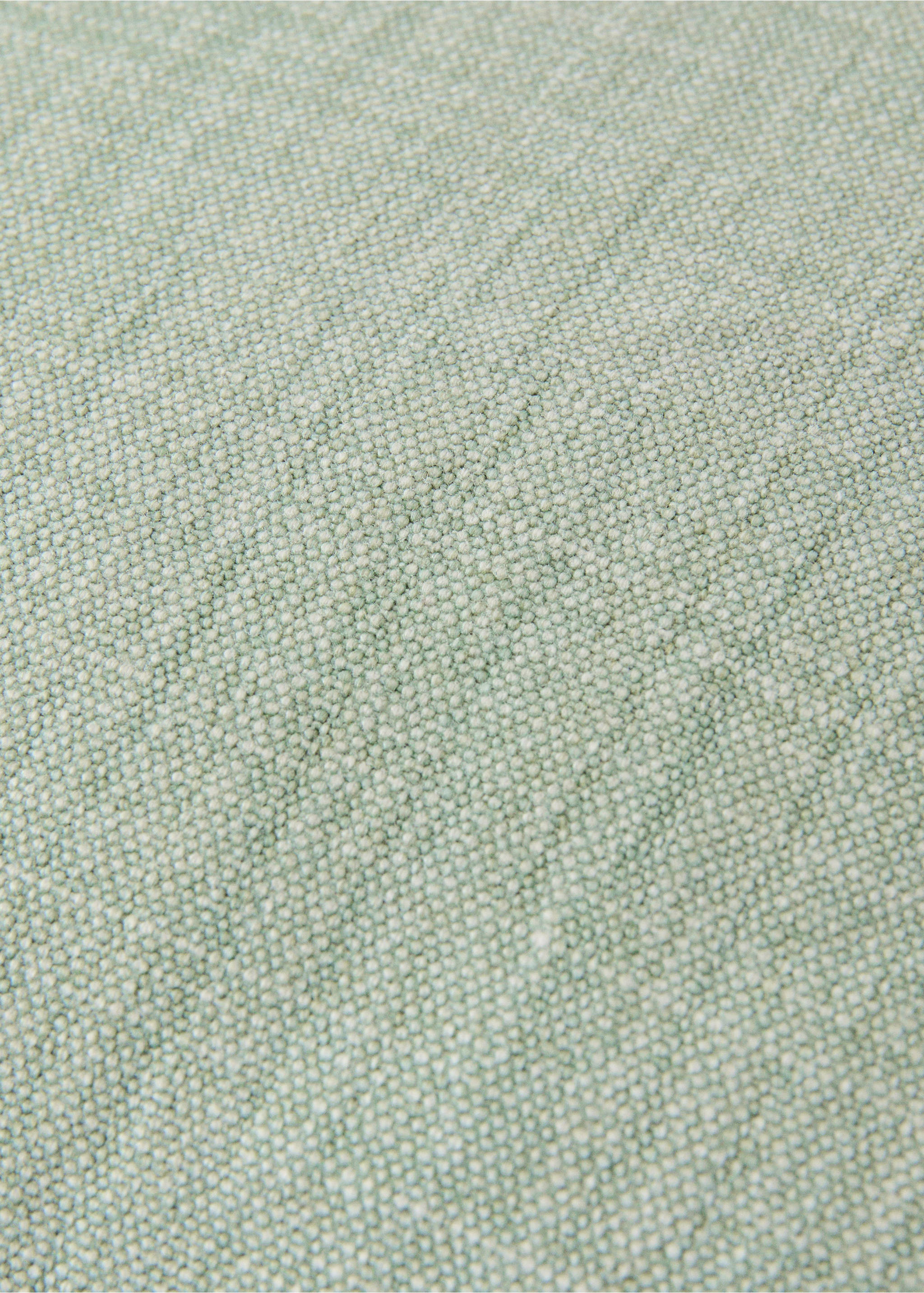 Mottled linen cushion cover 40x60 cm - Details of the article 3, Aqua Green. Ref: 27031528-00.
