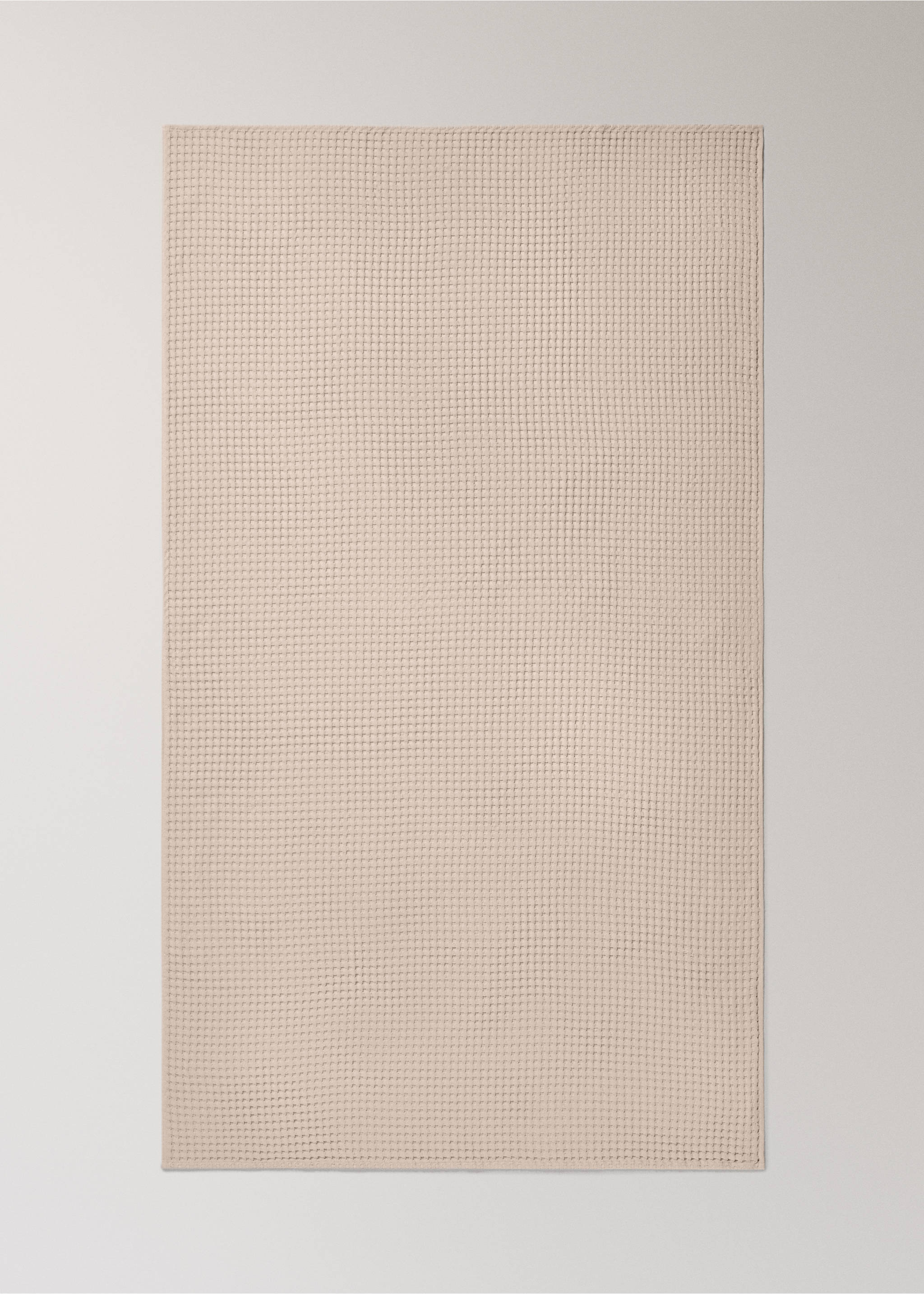 Cotton waffle bath towel - Article without model, Apricot. Ref: 27031529-00.
