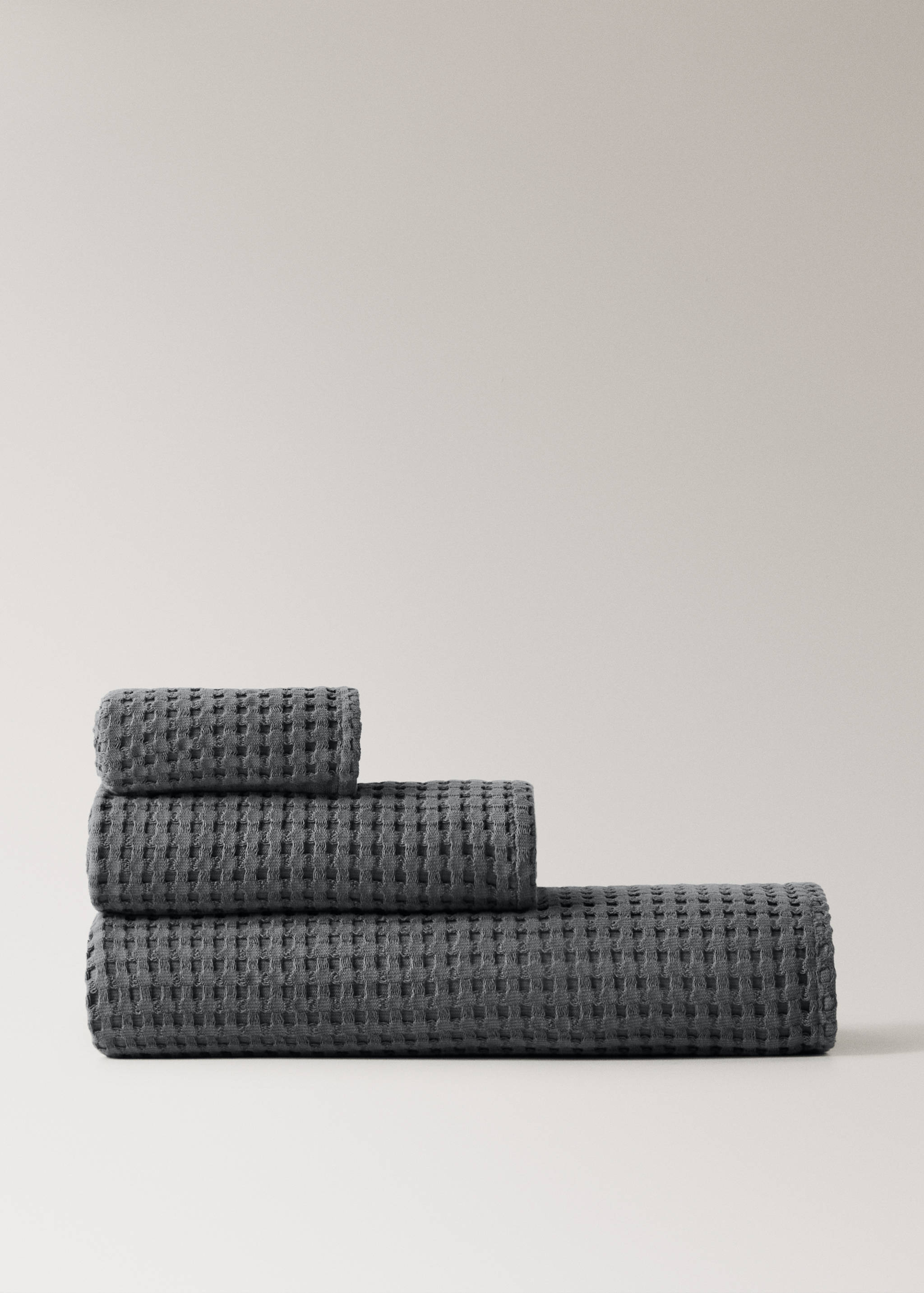Cotton waffle washbasin towel - Article without model