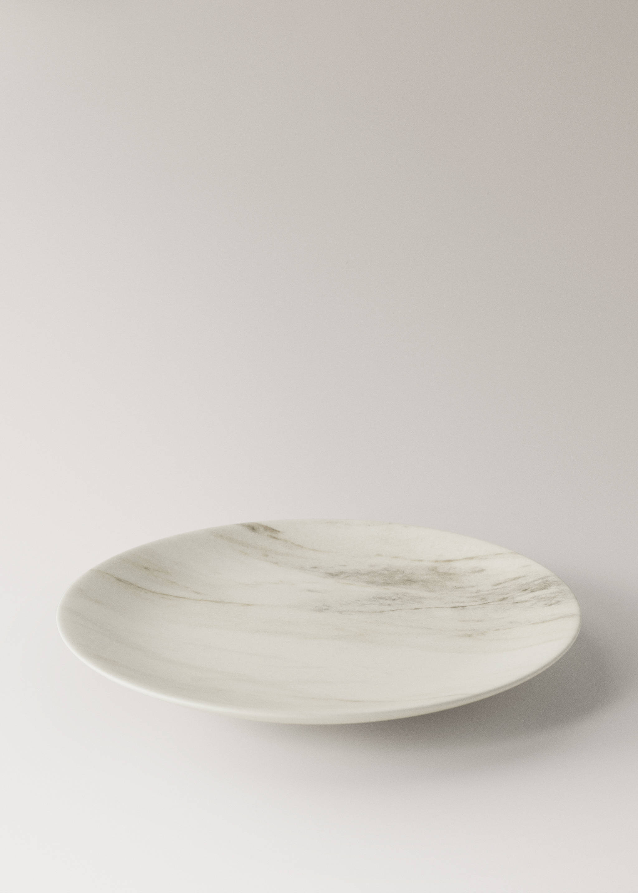 Assiette à dessert en grès effet marbre - Détail de l'article 2