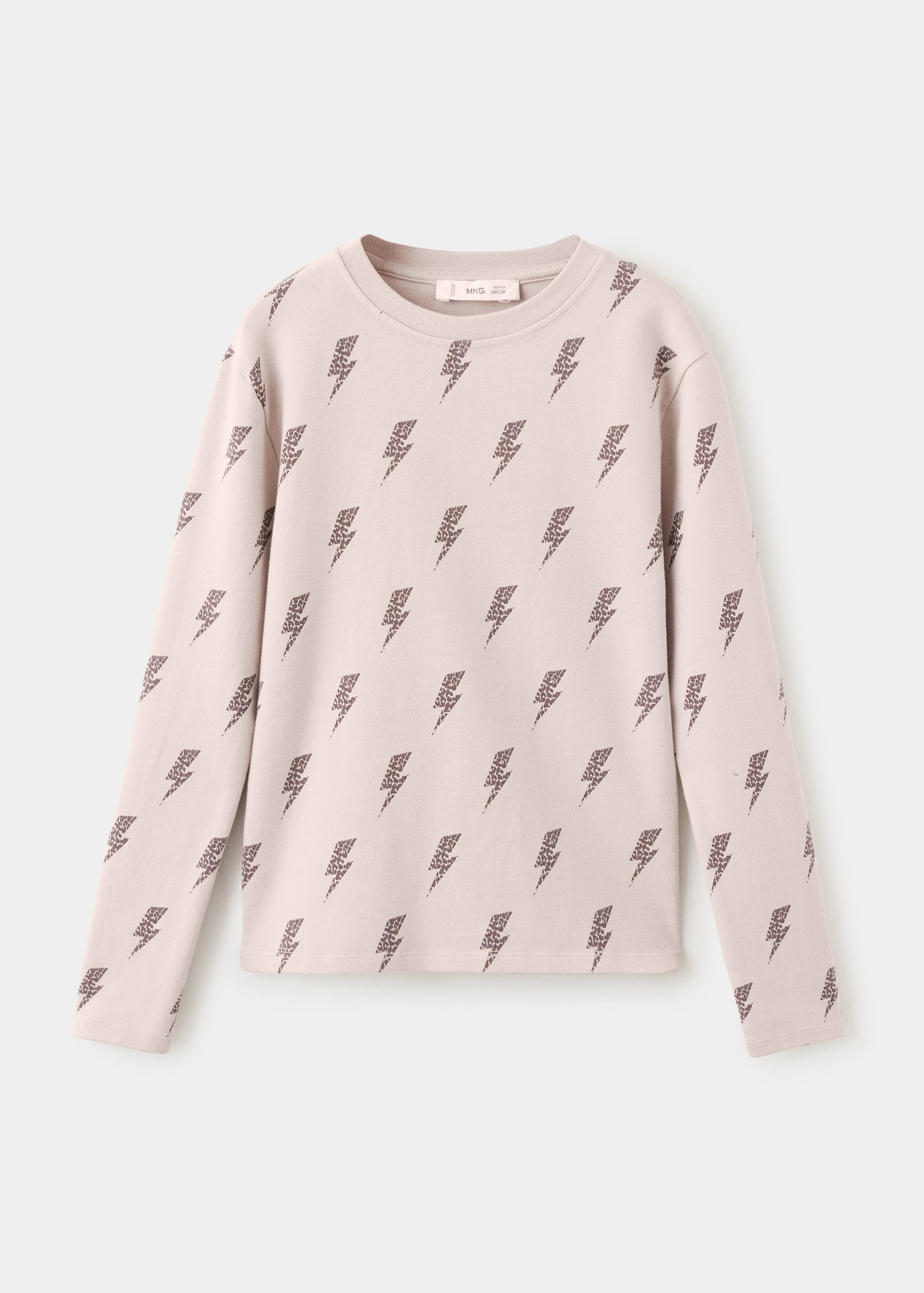 印花长袖T恤 - null