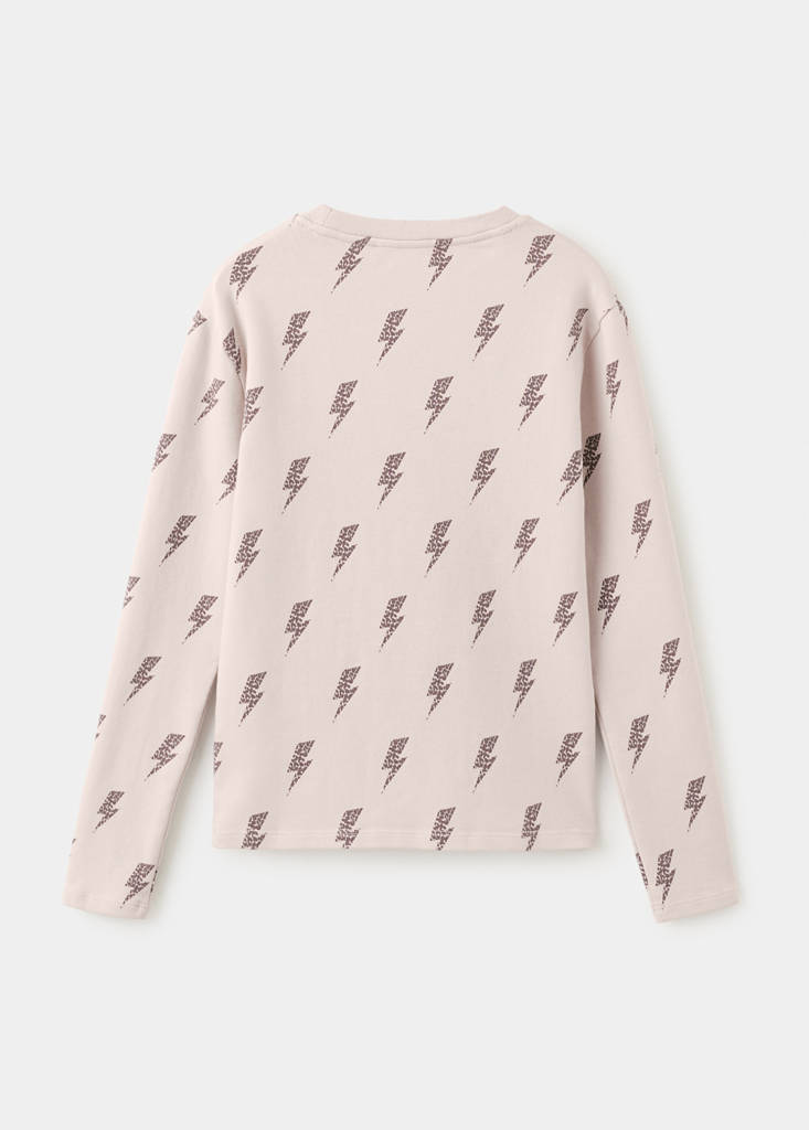 Printed long sleeve t-shirt — Pink