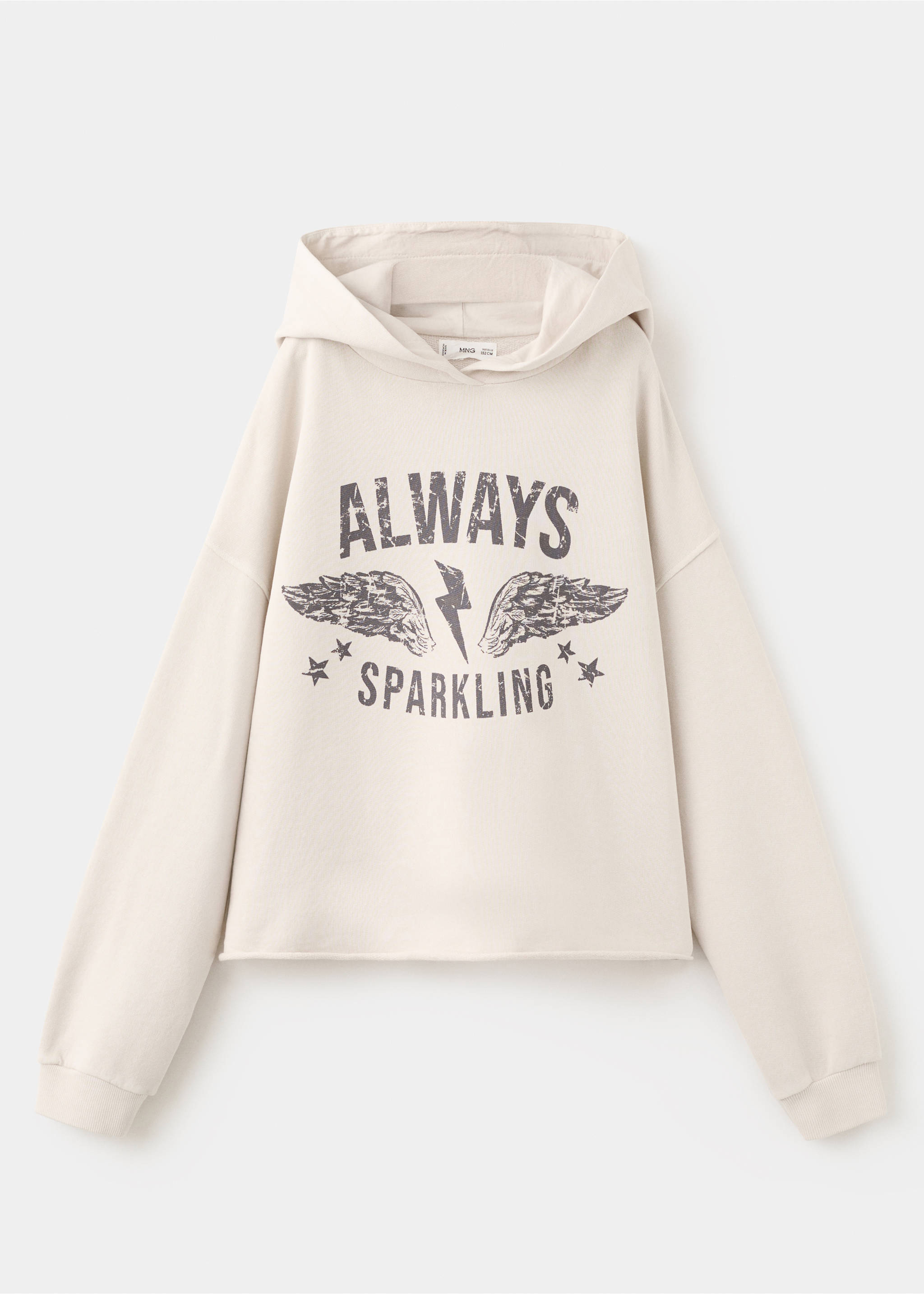 超大印花卫衣 - null, 米色. Ref: 27031538-00.