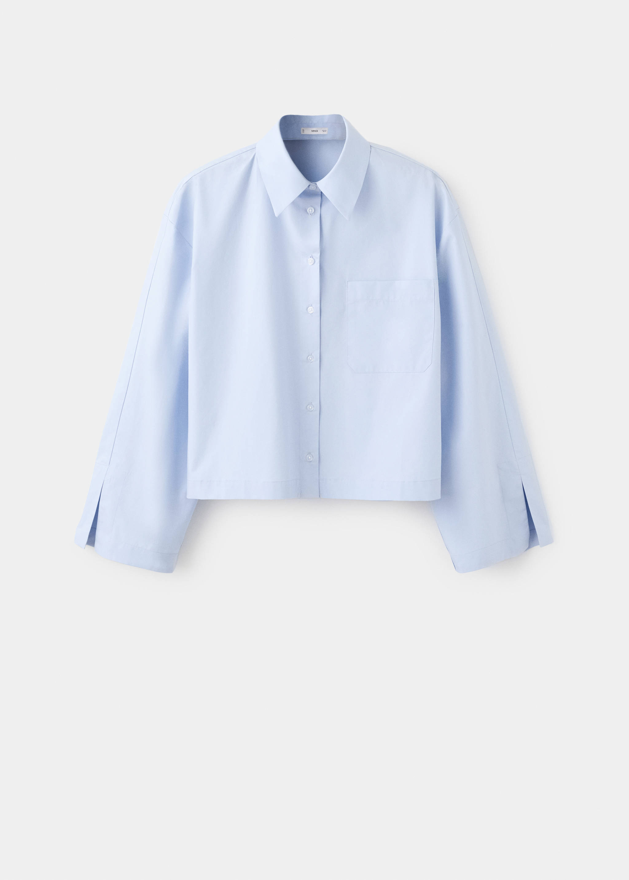 Camisa crop bolsillo - Artículo sin modelo