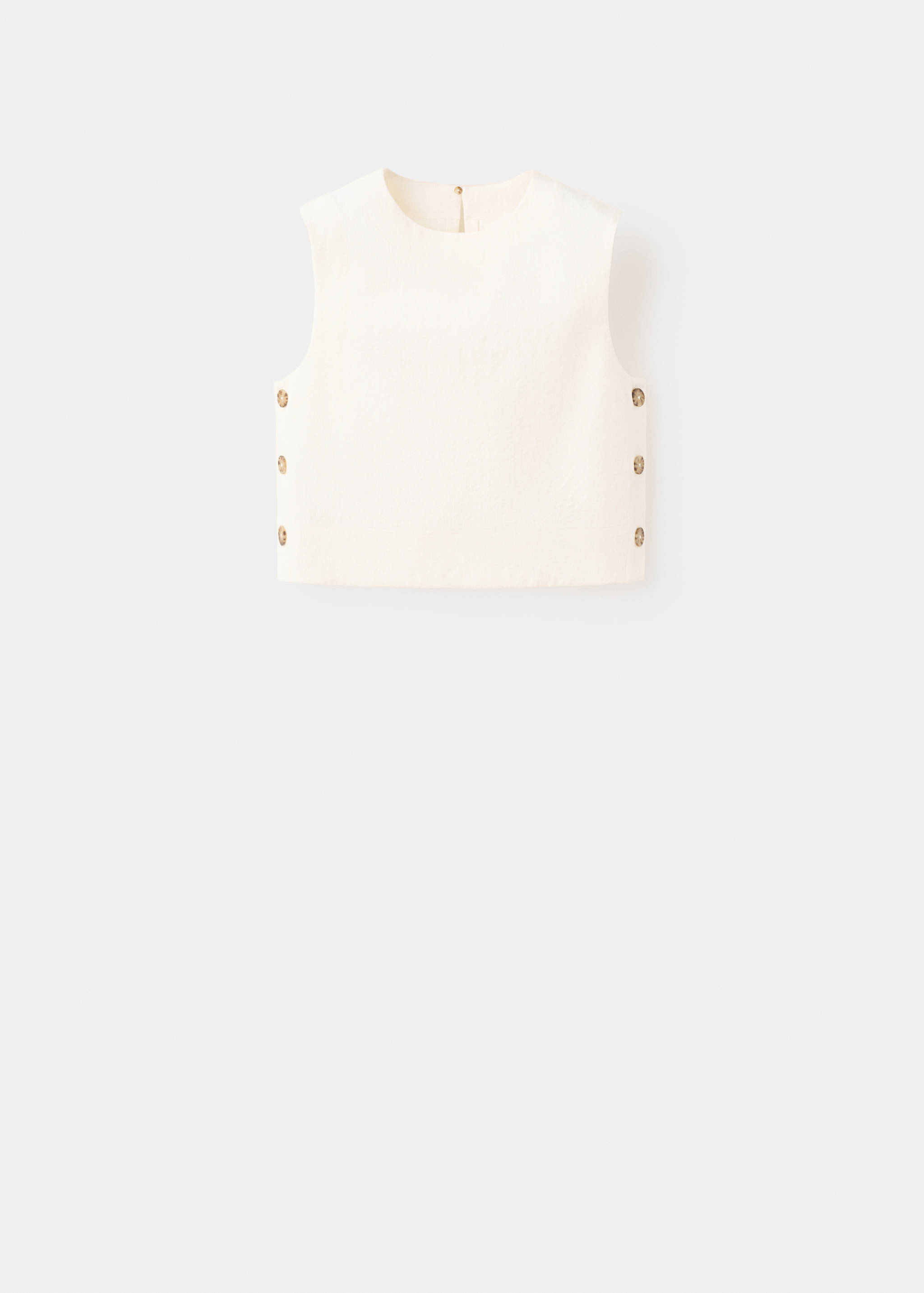 Buttoned crop top - Article without model