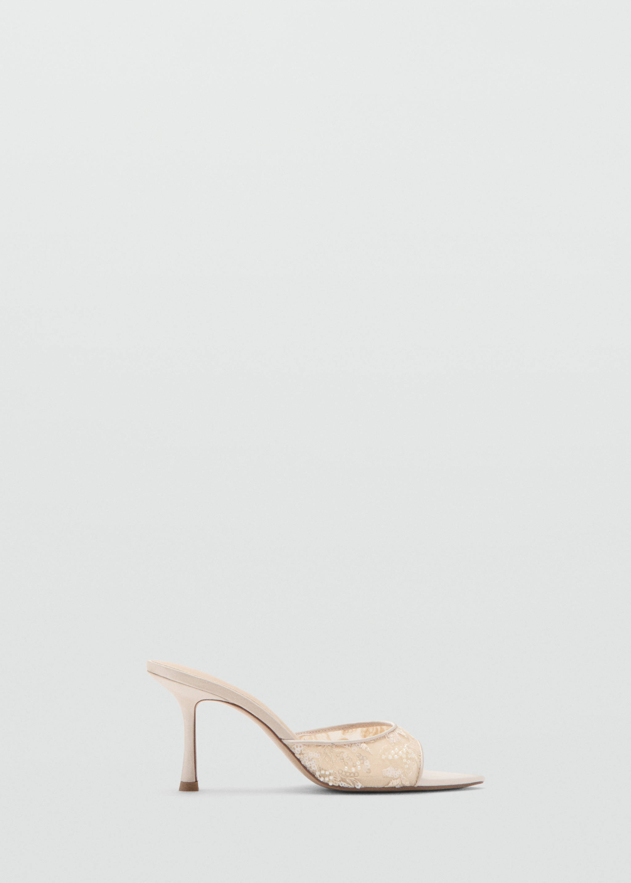 Lace heeled sandals - Article without model