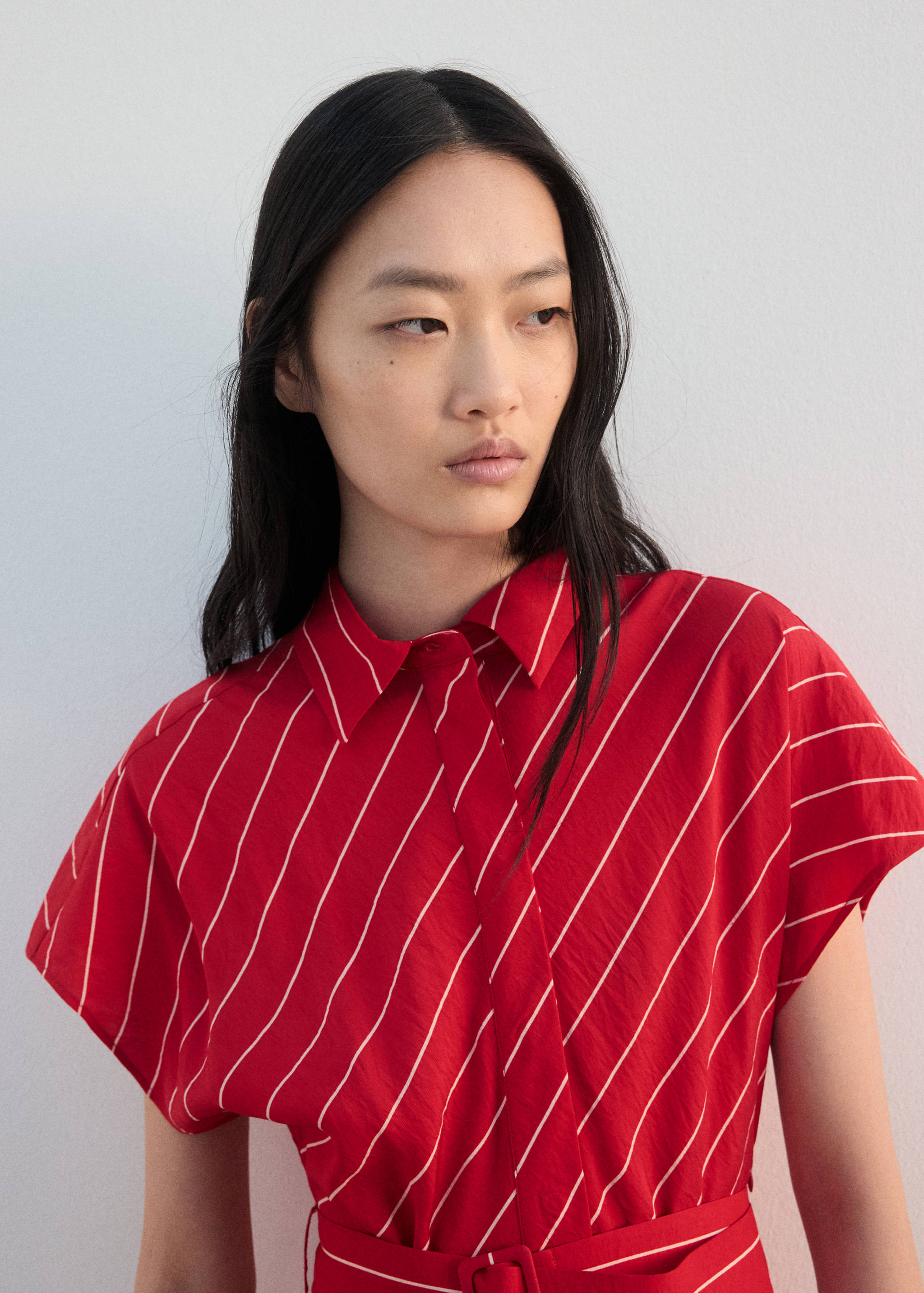 Gestreepte overhemdjurk met ceintuur - Detail van het artikel 2