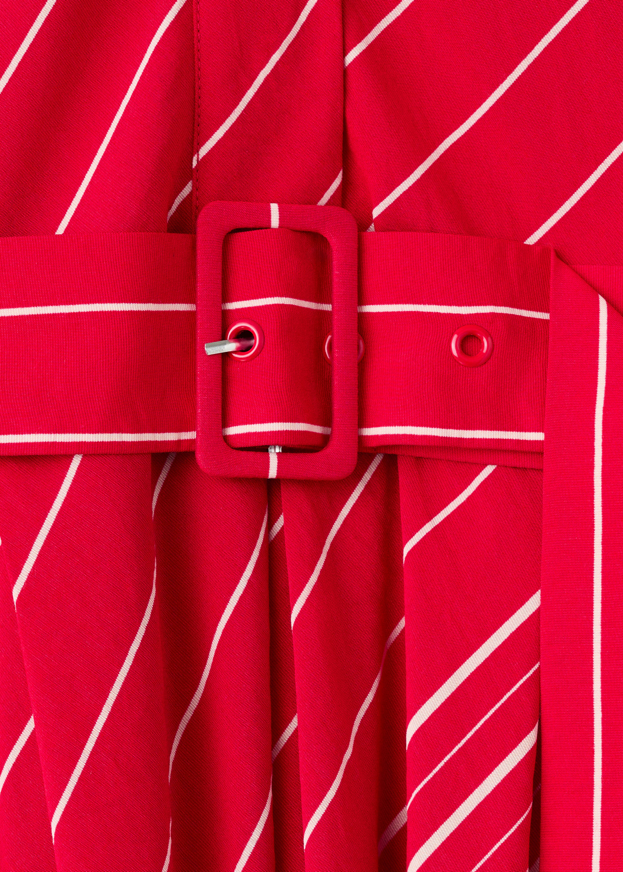 Gestreepte overhemdjurk met ceintuur - Detail van het artikel 0