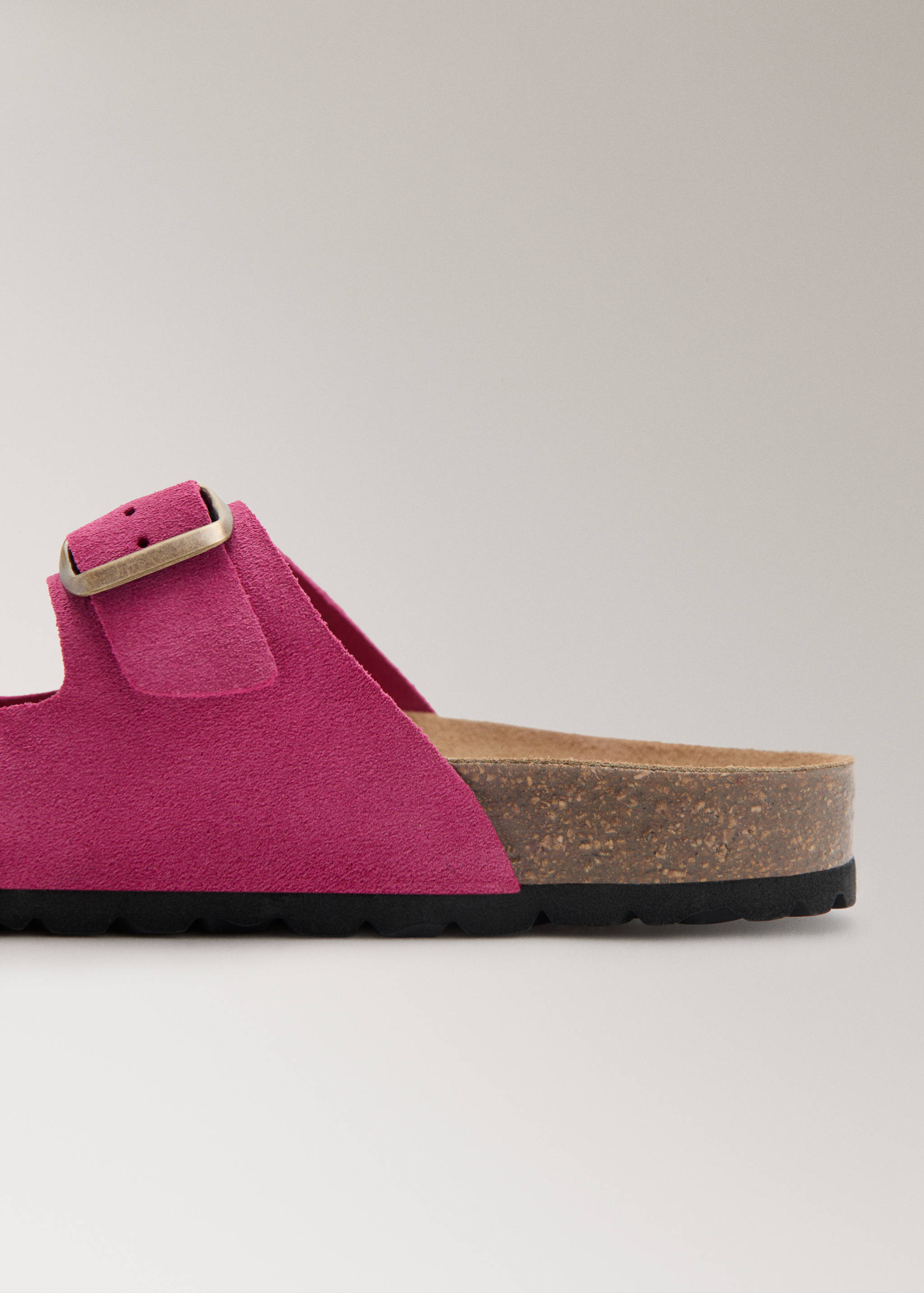 Double buckle leather sandals - Details of the article 1