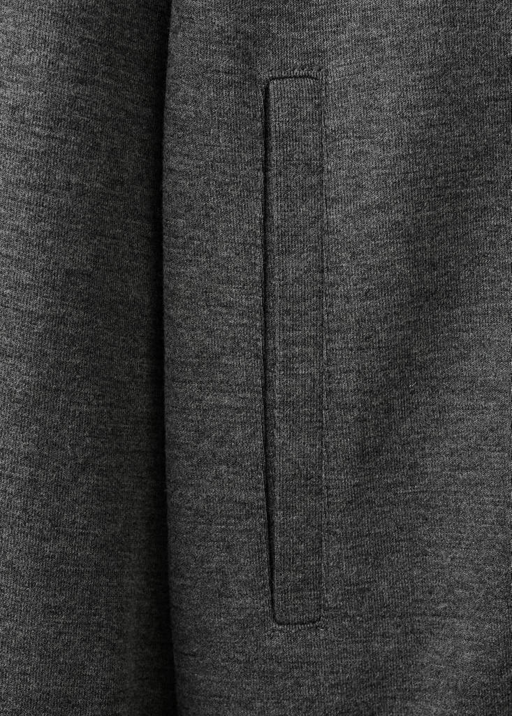 Regular-fit zip-up hoodie — Dark Heather Grey