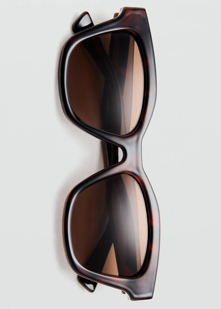 Squared frame sunglasses — Chocolate