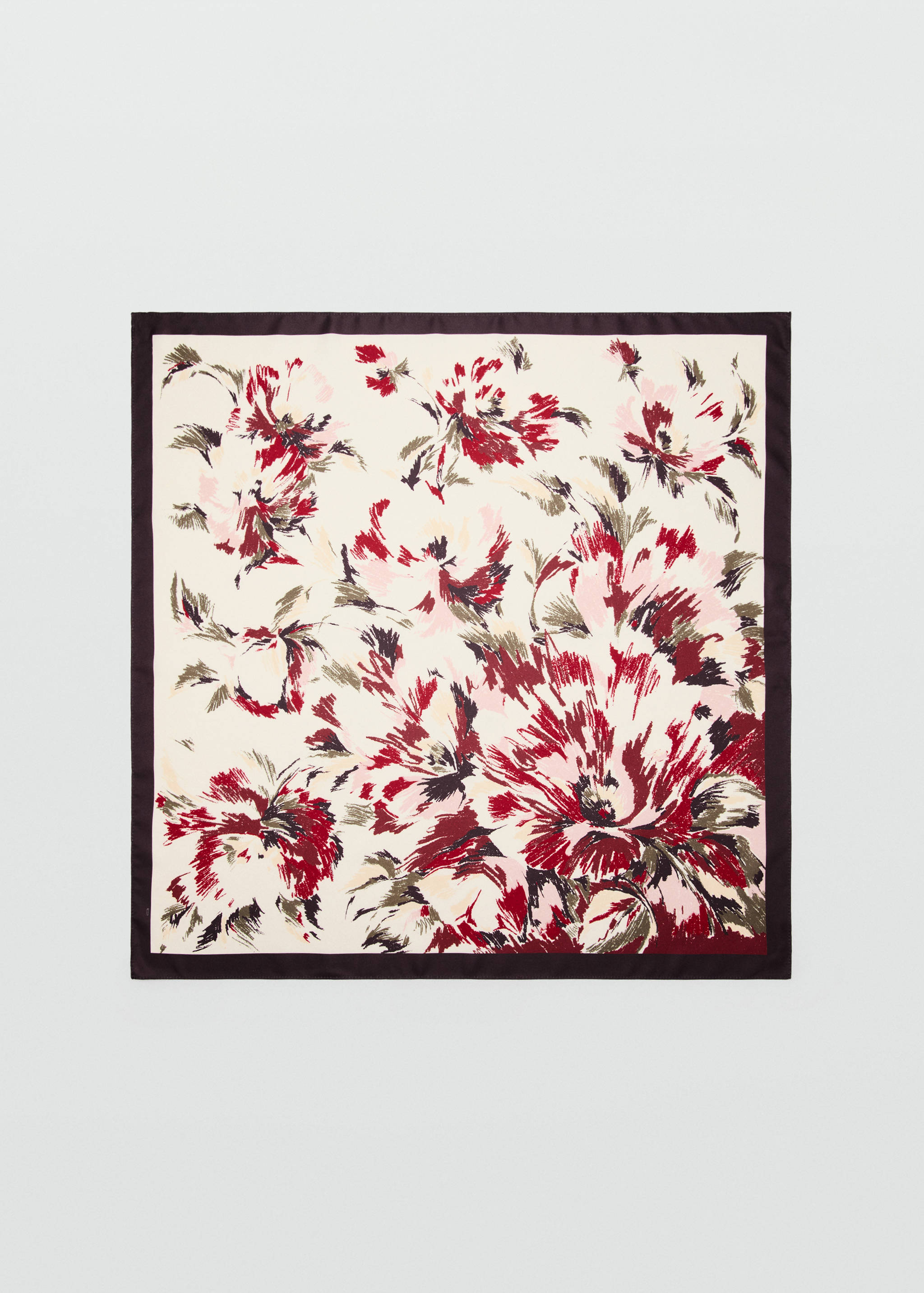 Flowers printed scarf - Article without model