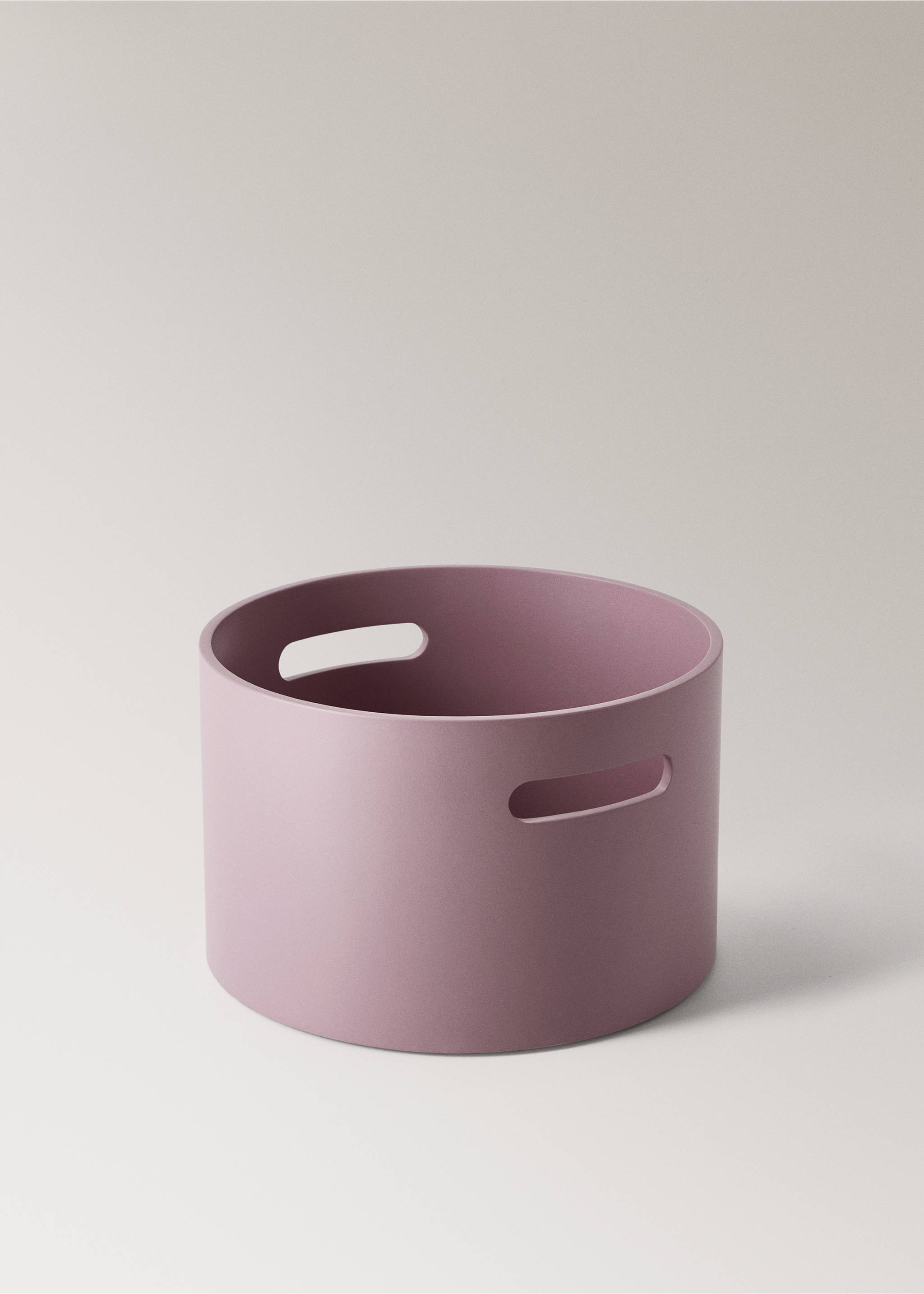 Medium wooden children's box with rectangular handle - Details of the article 1, Pastel Pink. Ref: 27032899-00.