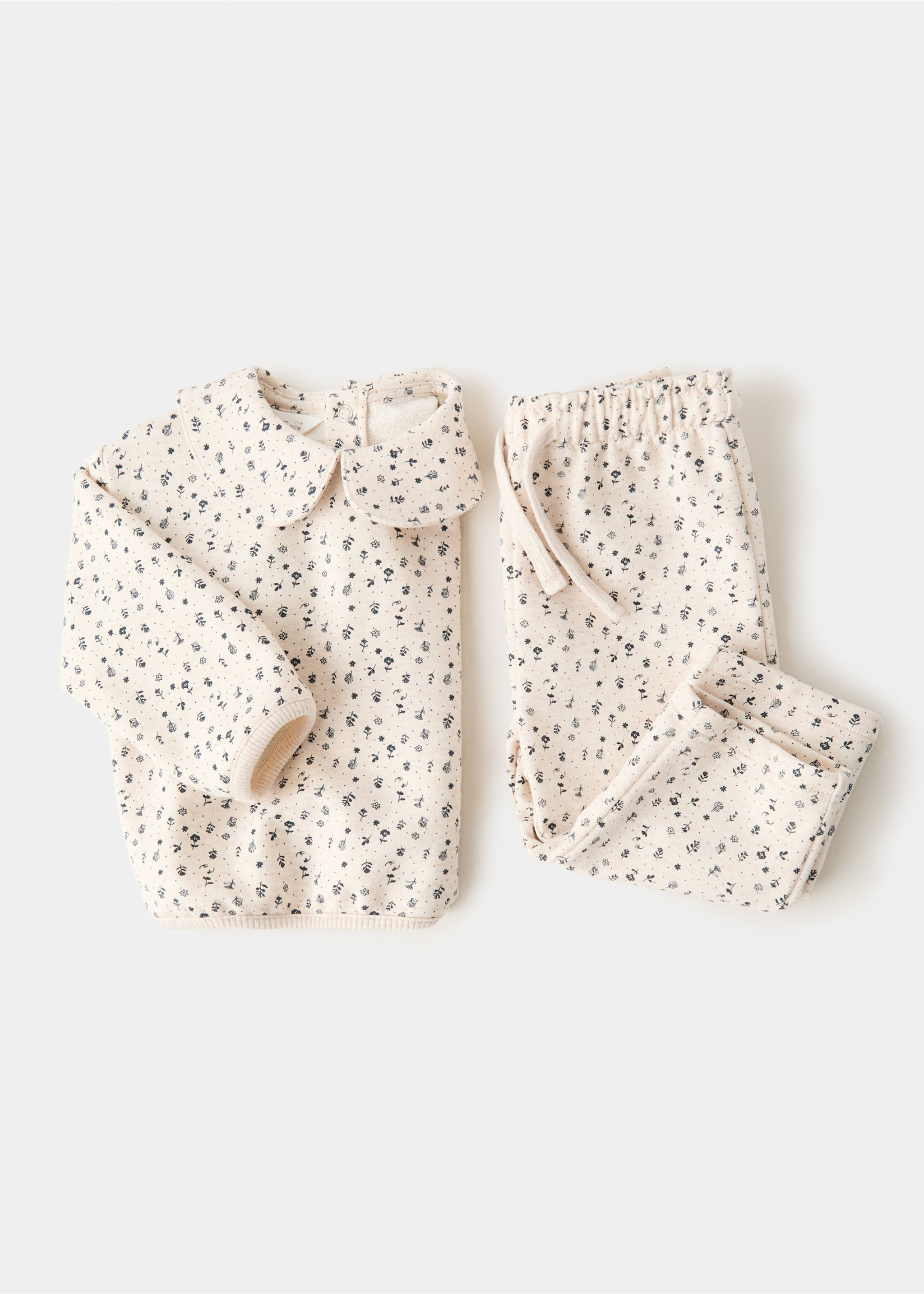 Joggers estampado floral - Detalle del artículo 8, Beige. Ref: 27032900-00.