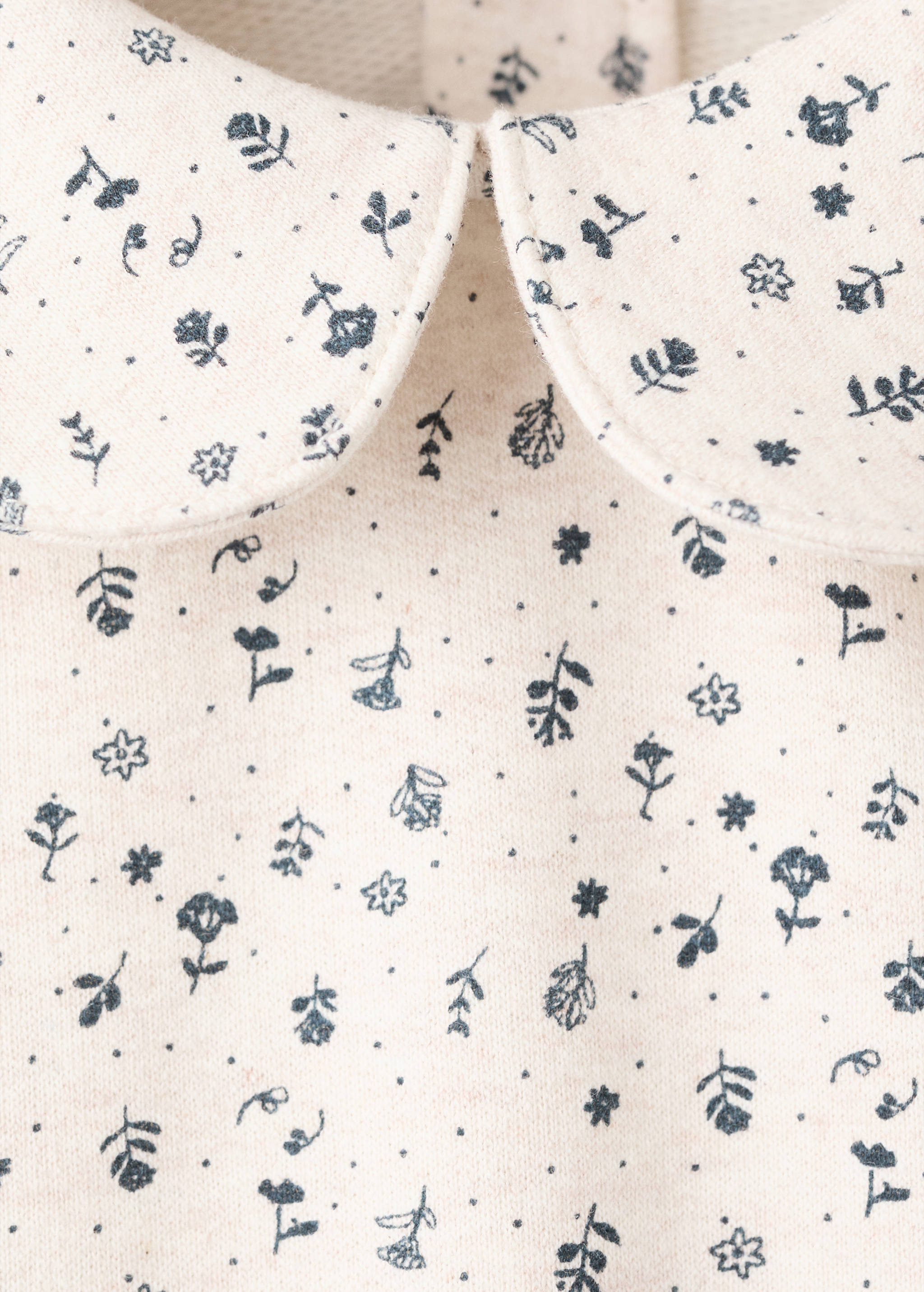 Sudadera flores cuello bebé - Detalle del artículo 8