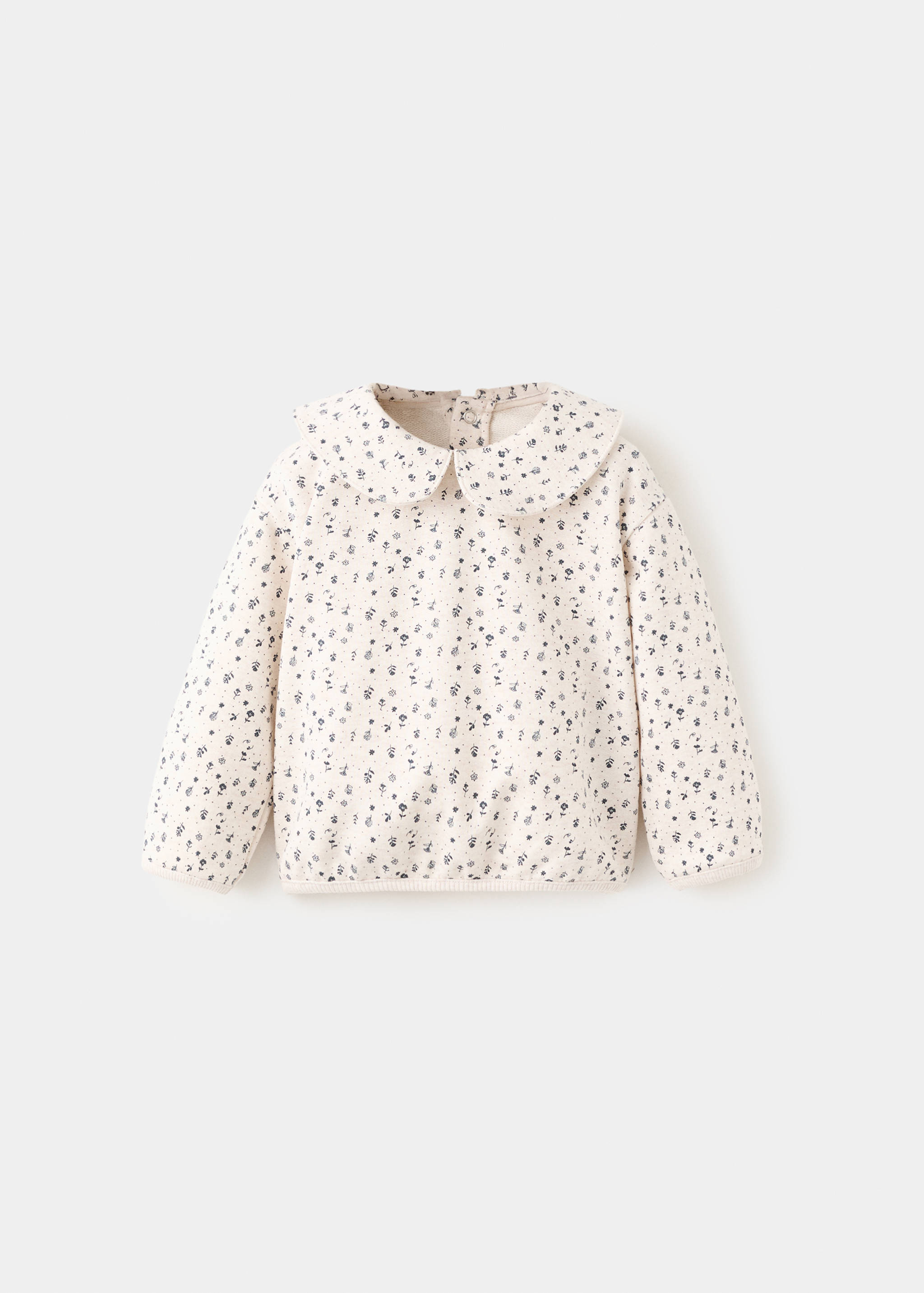 Floral sweatshirt with baby collar - Article without model