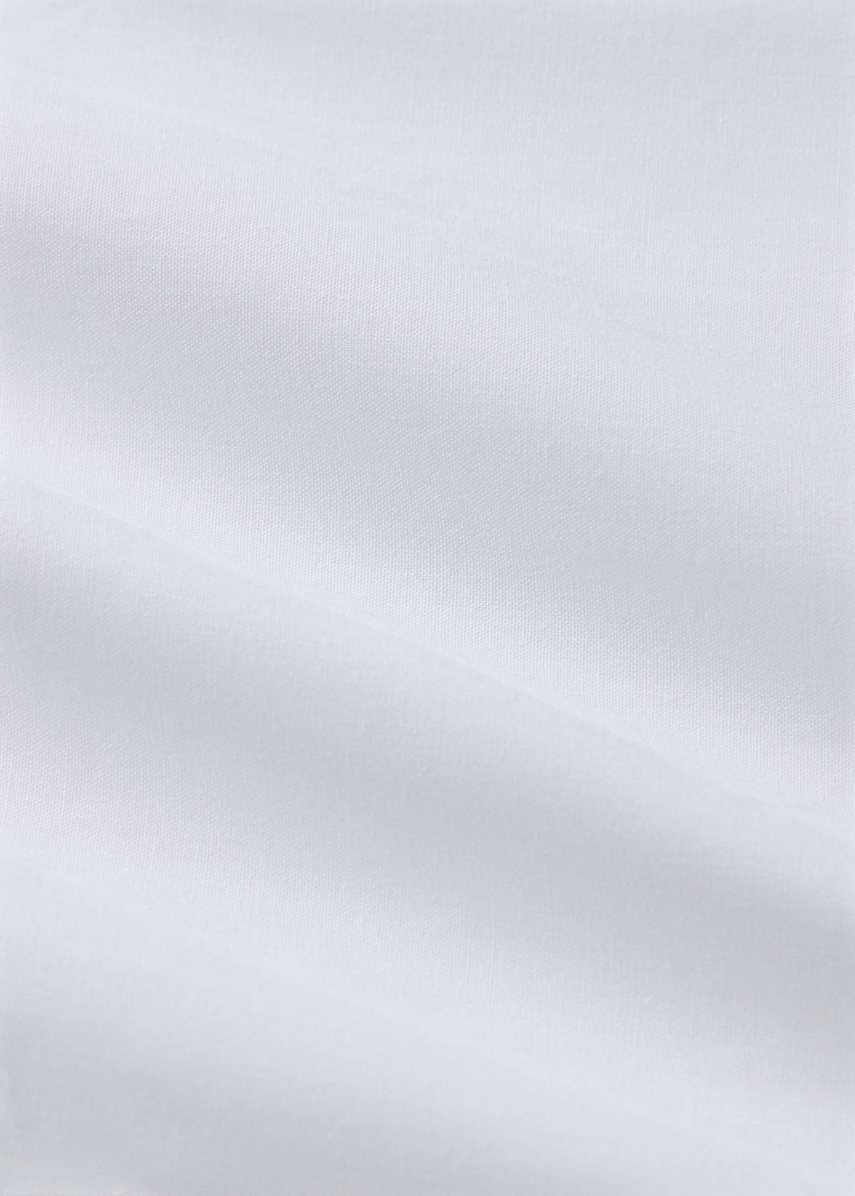 Wide contrast satin flat sheet 180/200 cm bed — Blue