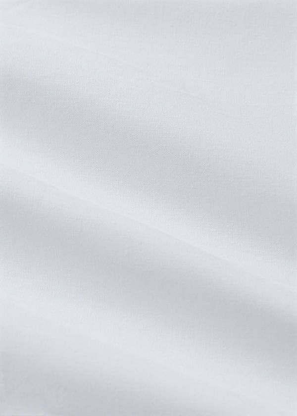 Wide contrast satin flat sheet 180/200 cm bed — Blue