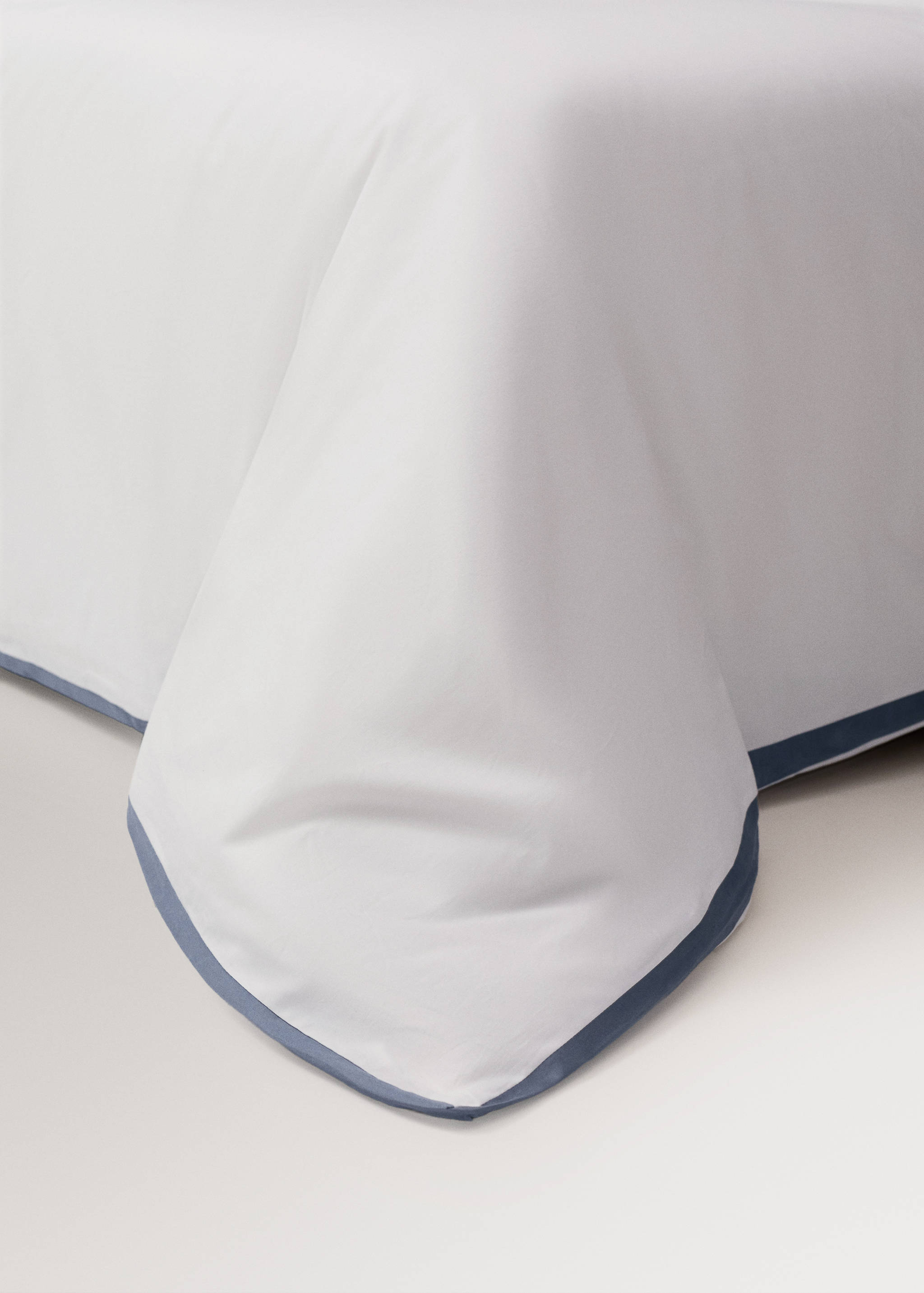 Dekbedovertrek van 200-draads perkal-katoen met satijnen rand, voor een bed van 180/200 cm - Detail van het artikel 8