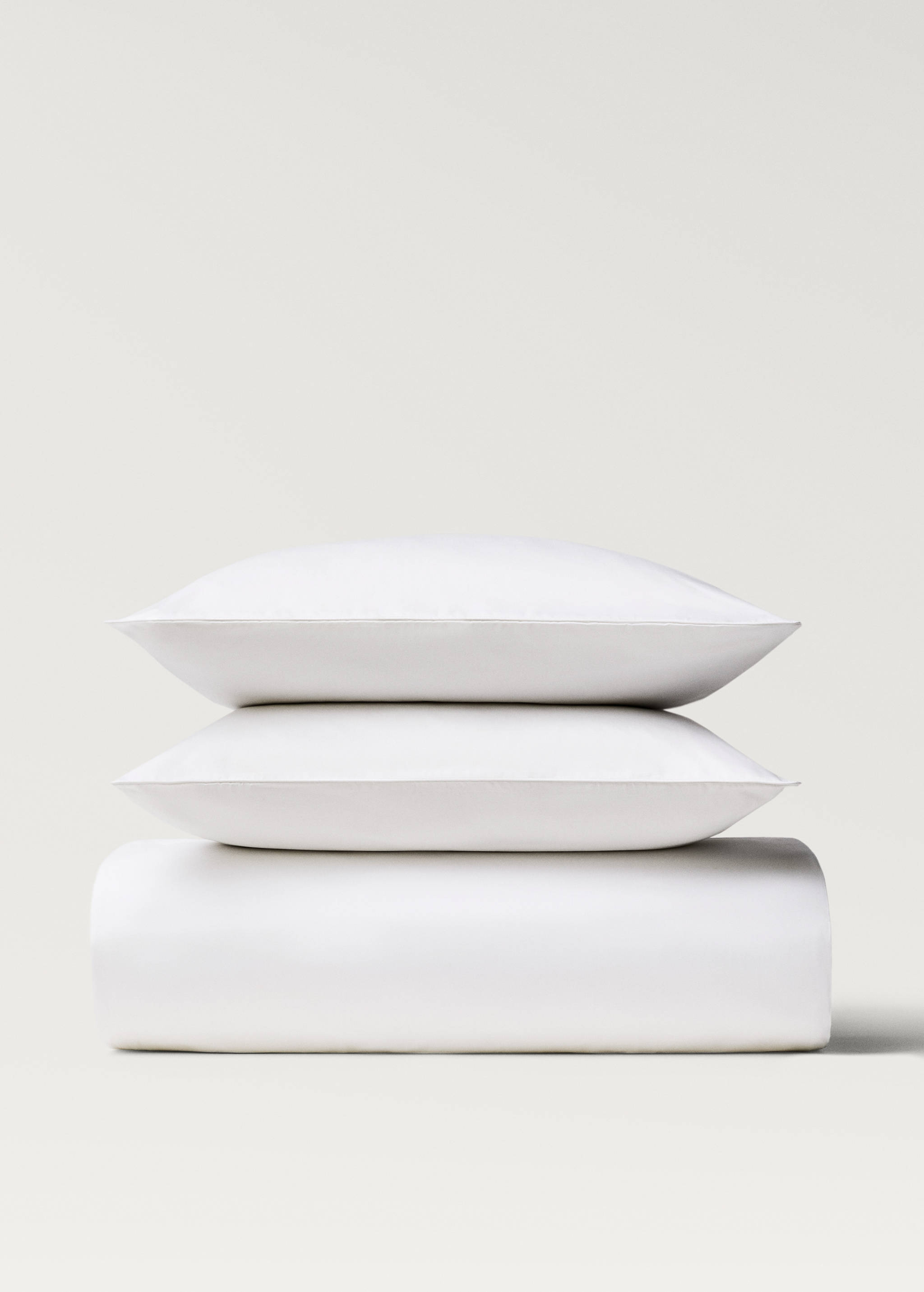 600-thread count satin cotton duvet cover Single bed - Article without model