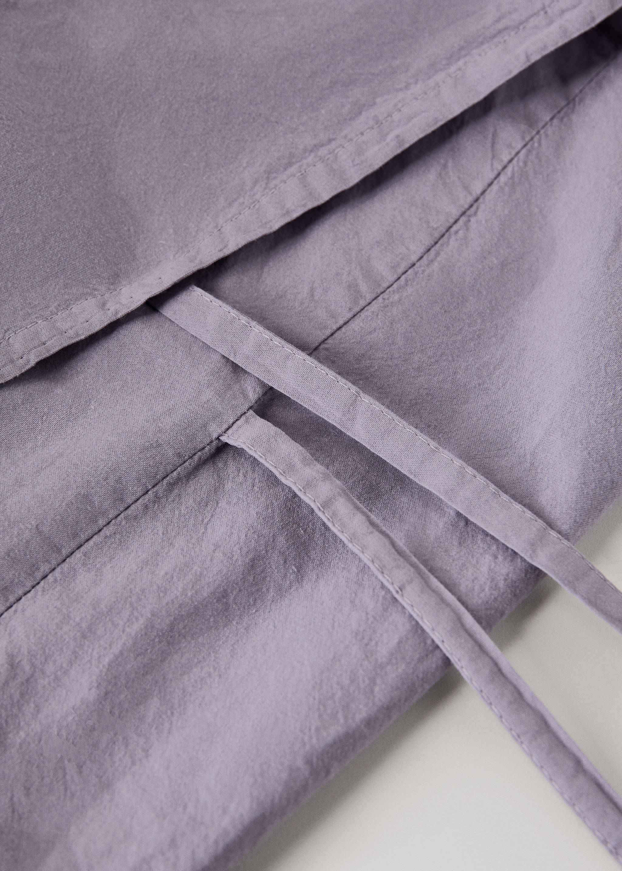 Two cotton pillowcases with tie closures 50x75 cm - Details of the article 2