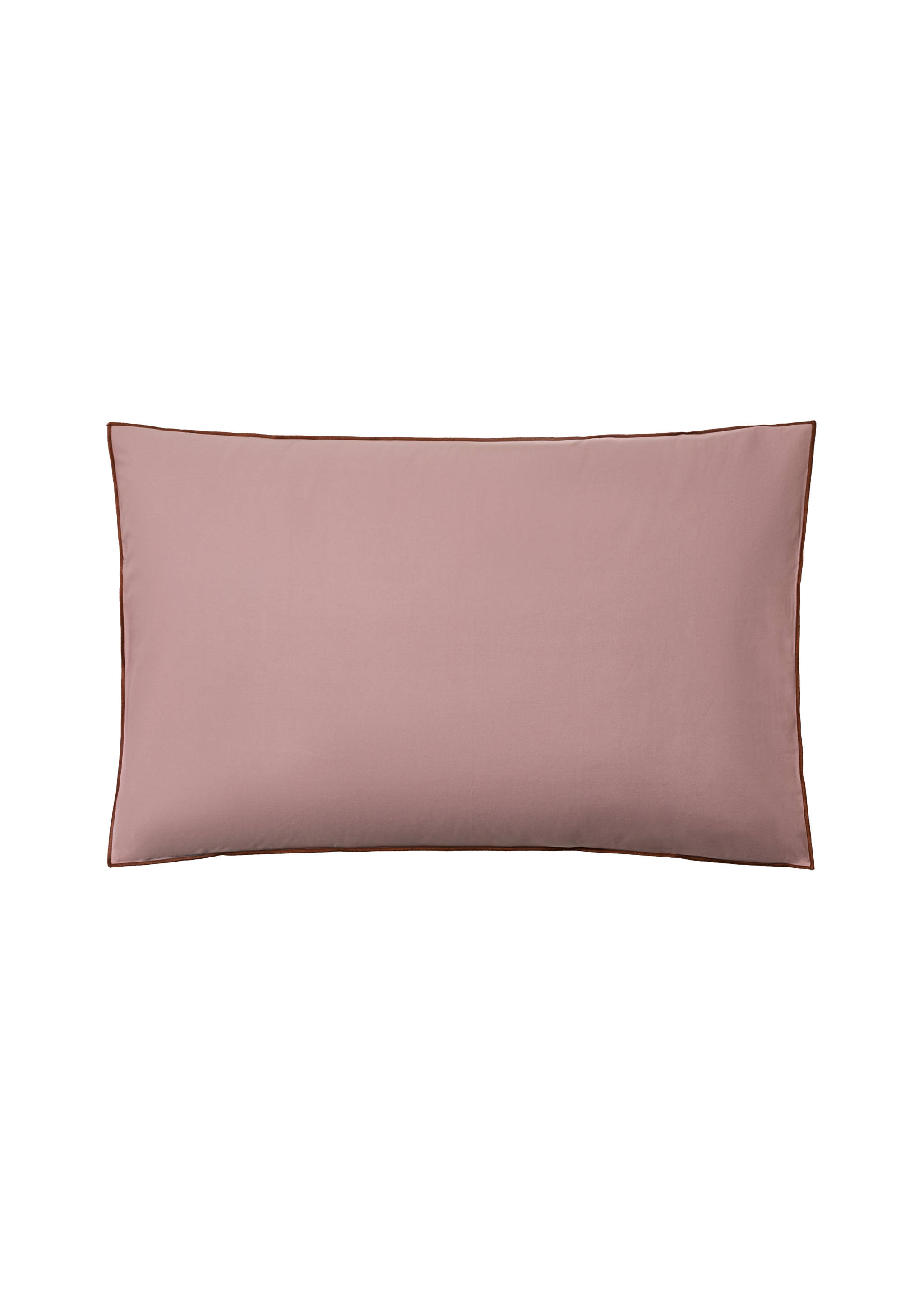Two reversible colour percale cotton pillowcases 50x75 cm - Panoramic plane