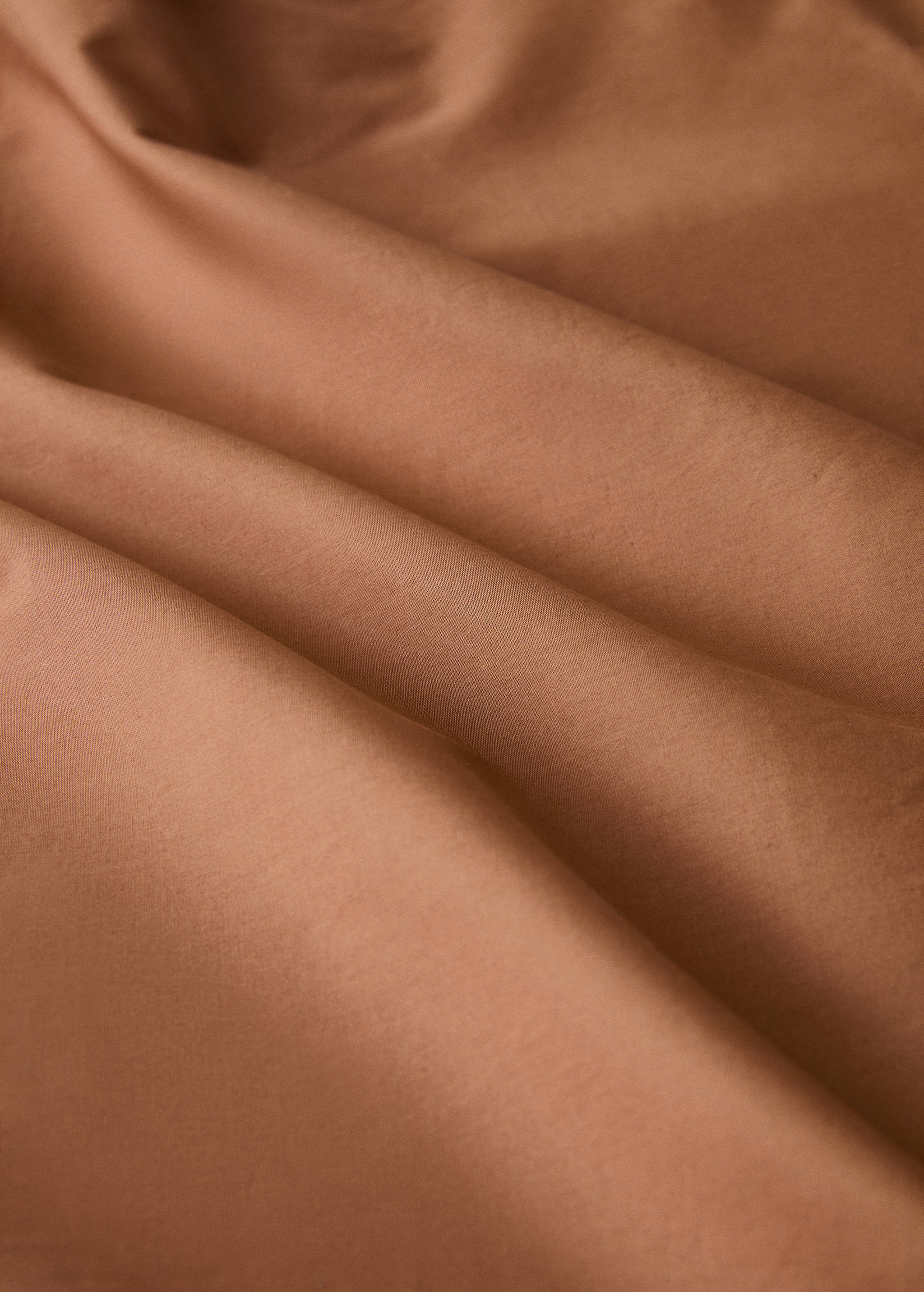 200-thread count percale cotton fitted sheet for 160 cm bed - Details of the article 1