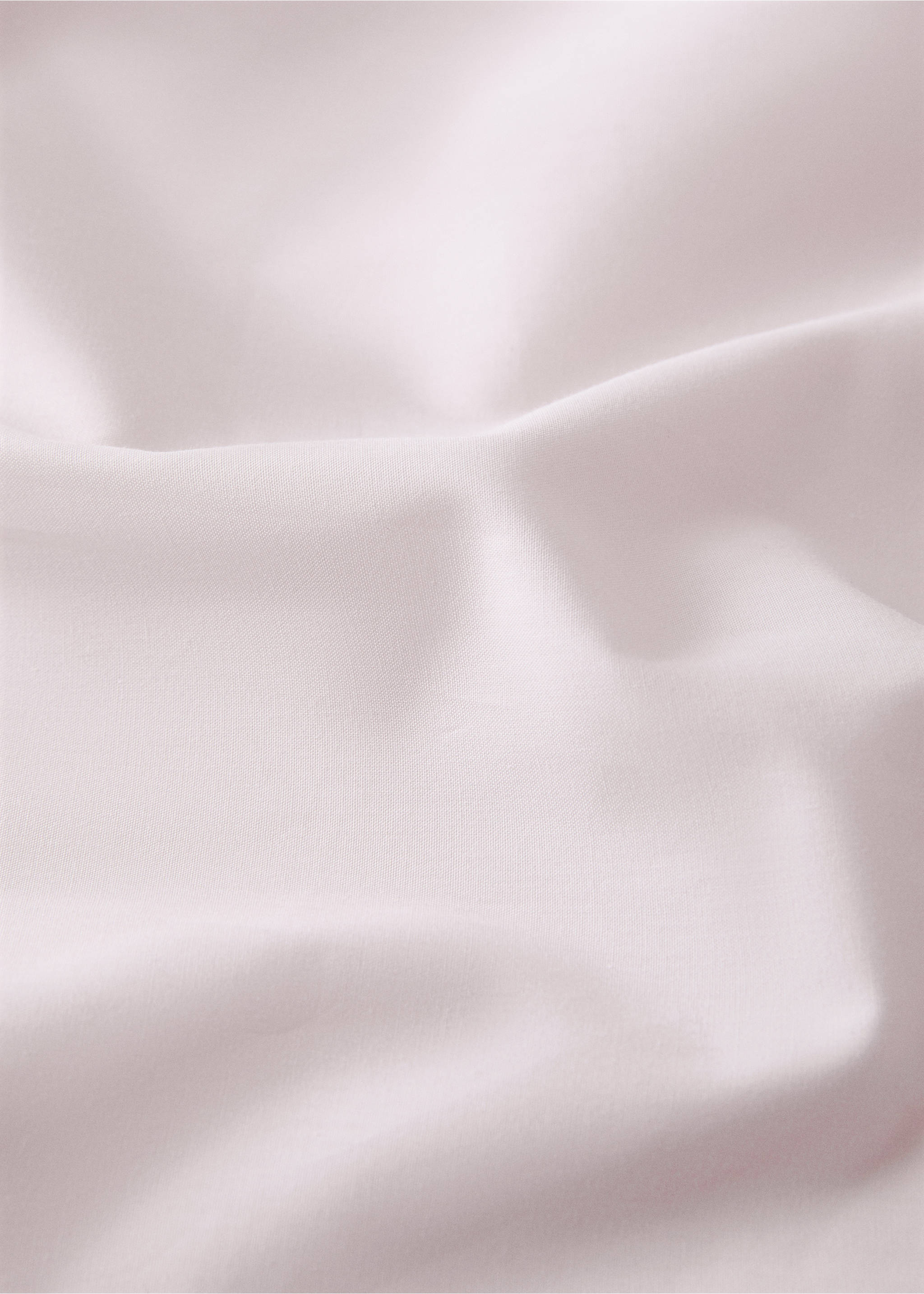200-thread count percale cotton fitted sheet for 160 cm bed - Details of the article 1, Light Pink. Ref: 27032922-00.