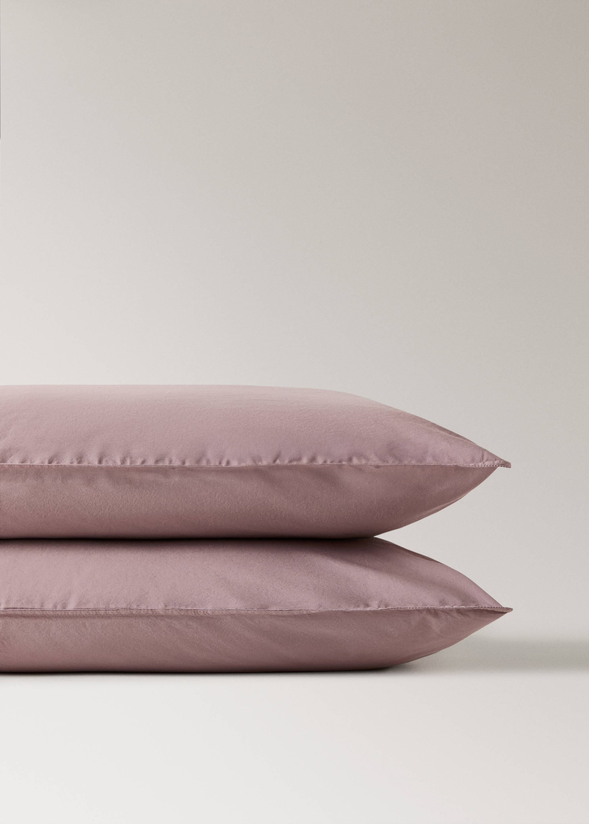 Δύο μαξιλαροθήκες διπλή ραφή βαμβάκι 300 κλωστών 50x75 εκ - Λεπτομέρεια του προϊόντος 1