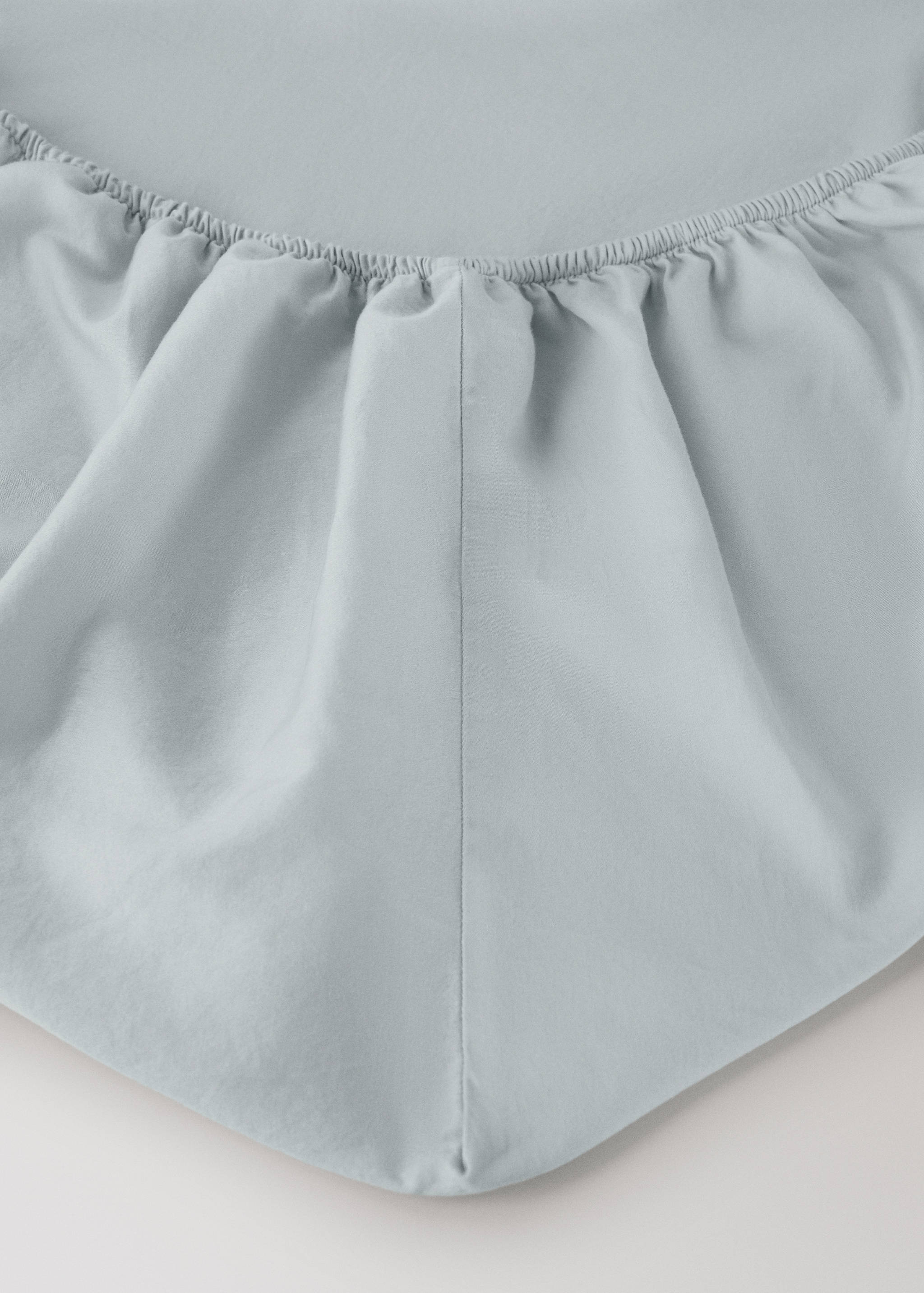 Double-stitched satin fitted sheet for 90 cm bed - Details of the article 2