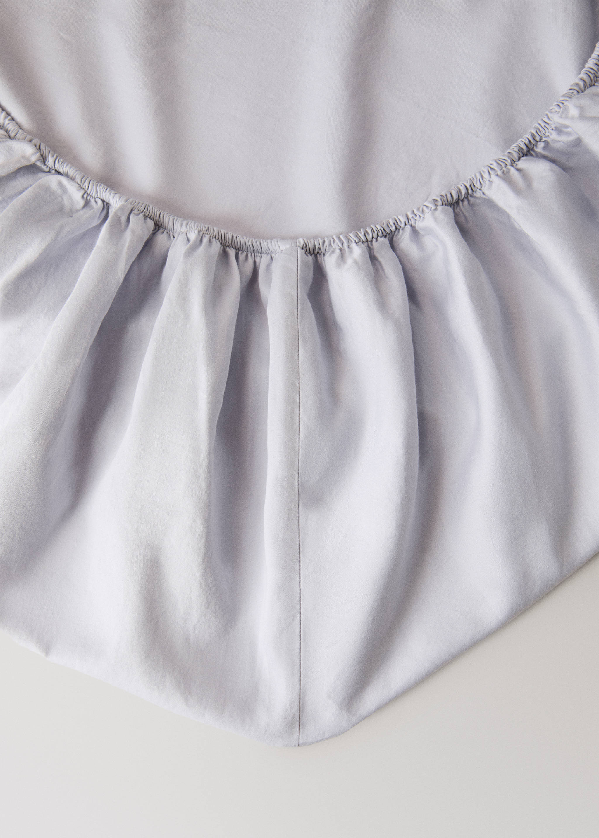 Double-stitched satin fitted sheet for 90 cm bed - Details of the article 2