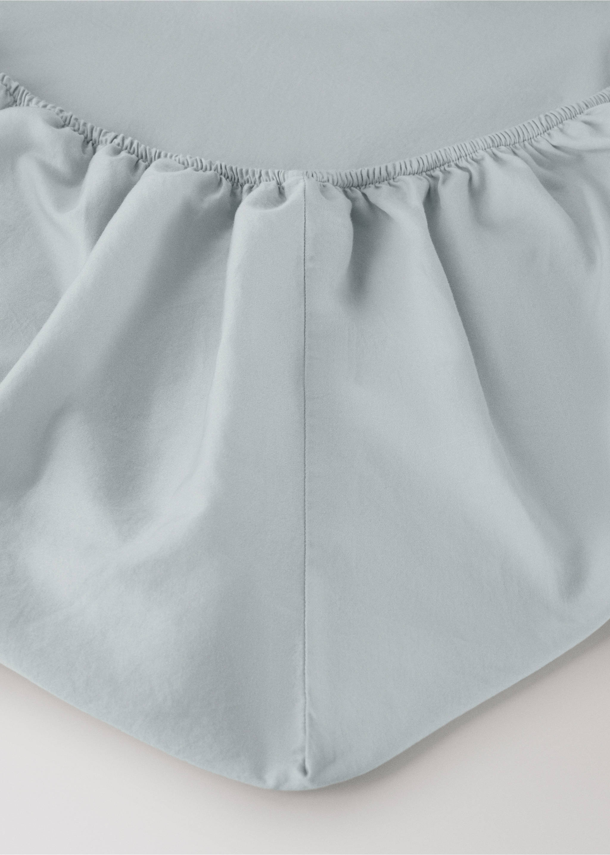 Cearșaf de pat din satin cu cusătură dublă pentru pat de 180 cm - Detaliu al articolului 2, Verde-aqua. Ref: 27032929-00.