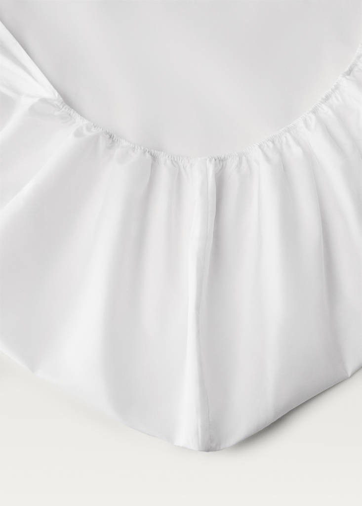 Sábana bajera algodón percal 500 hilos cama 180 cm