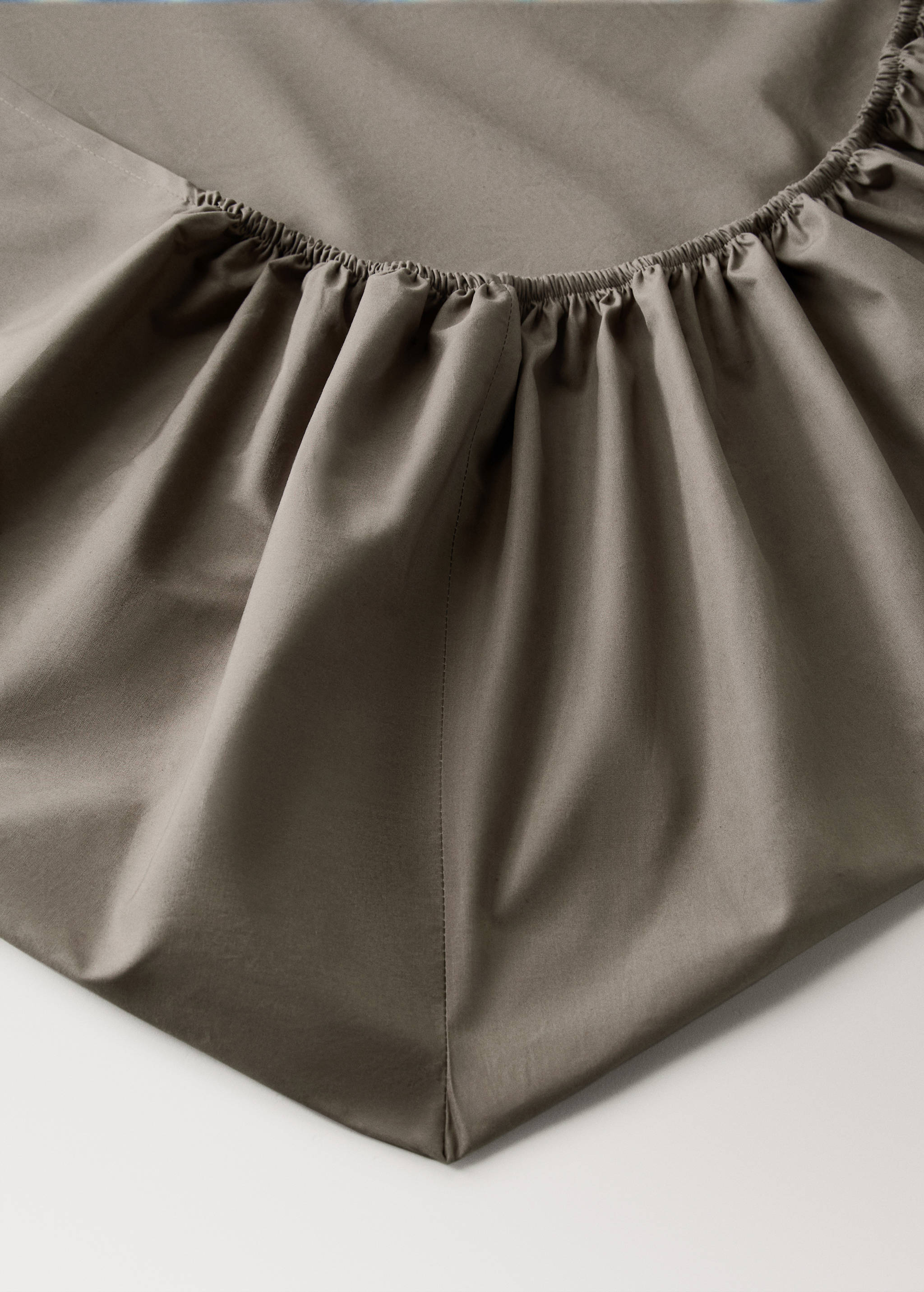 300-thread count percale cotton fitted sheet for 135/140 cm bed - Details of the article 2