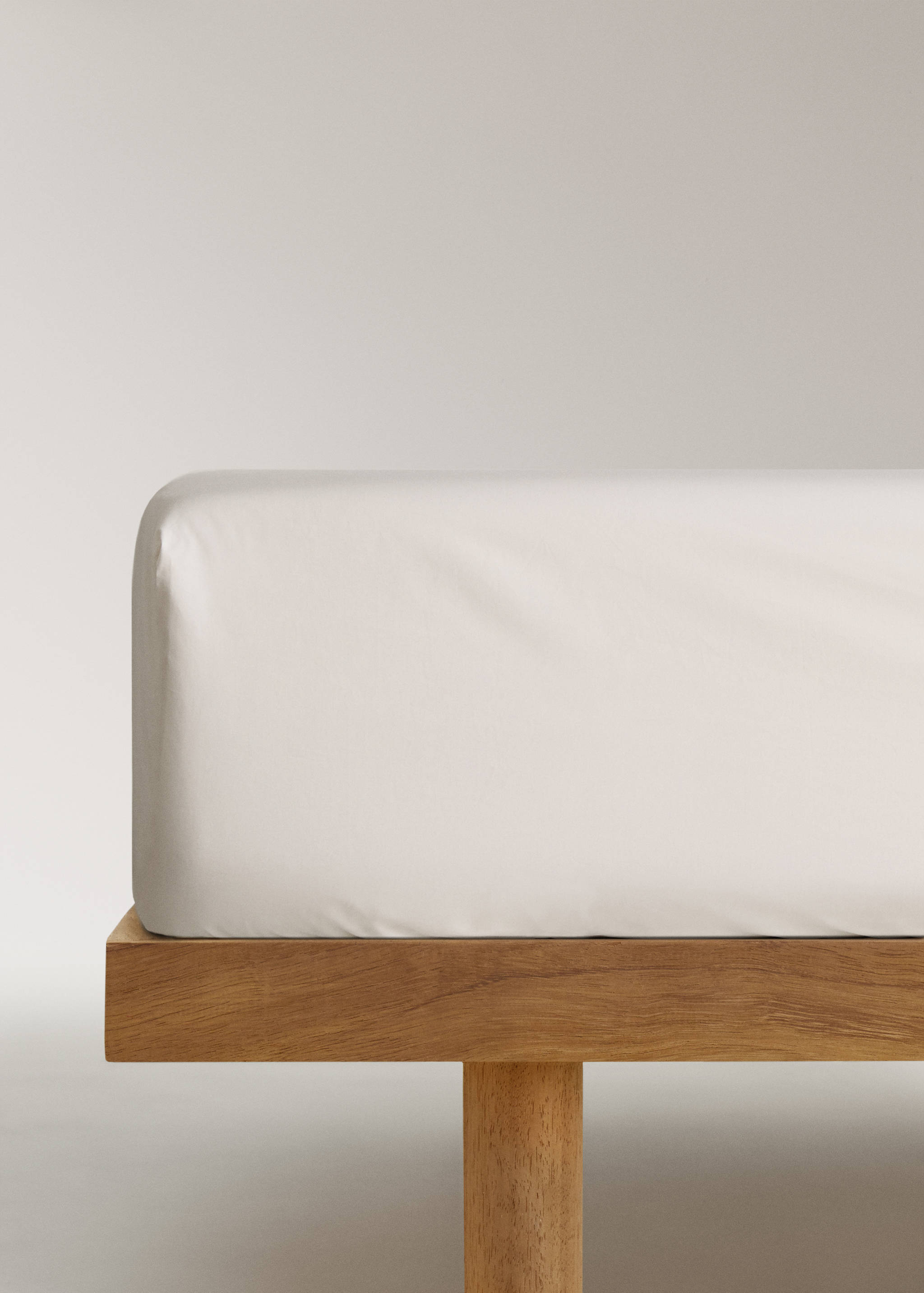 Drap-housse percale de coton 300 fils lit 150 cm - Article sans modèle