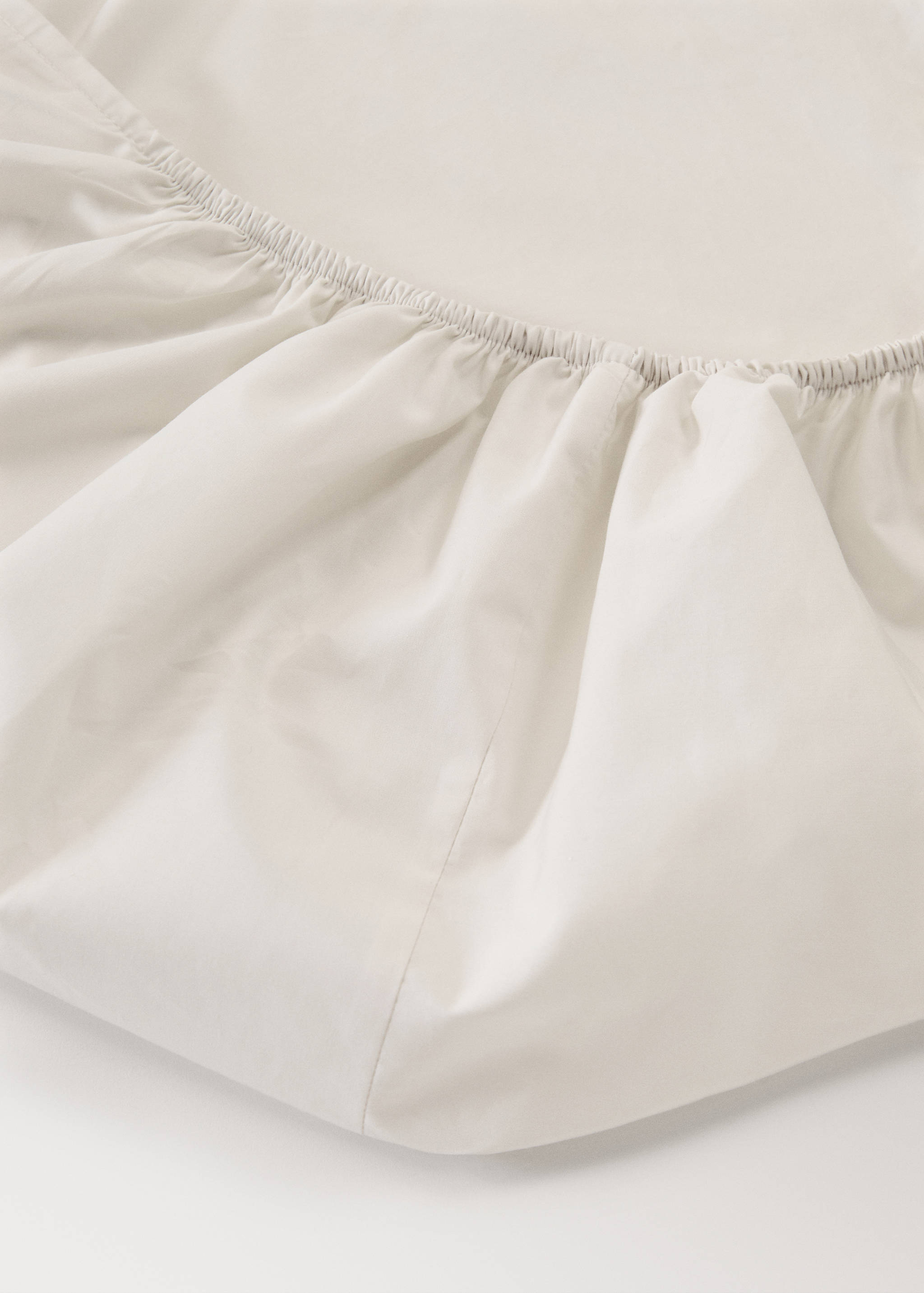 Drap-housse percale de coton 300 fils lit 150 cm - Détail de l'article 1