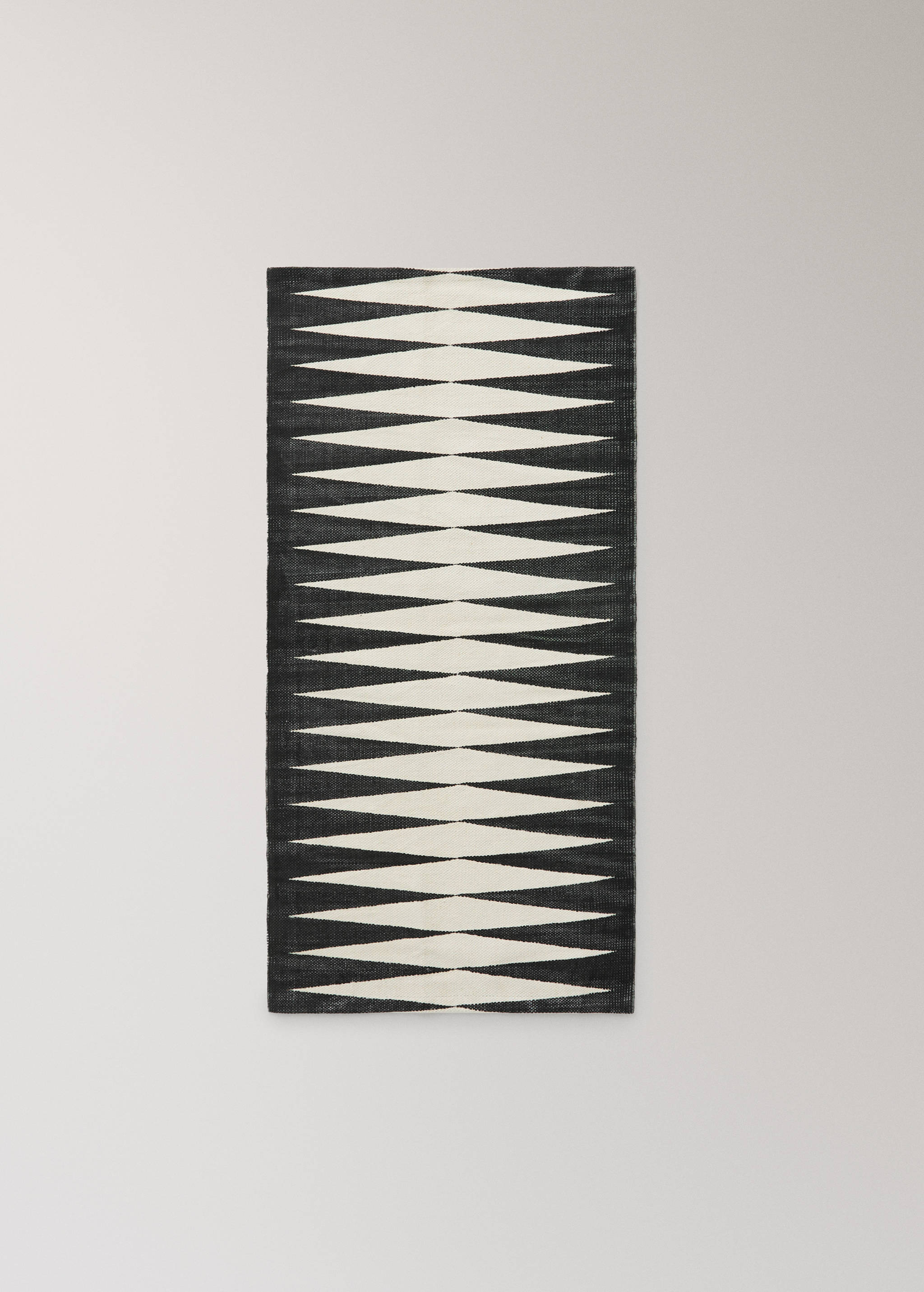 Petit tapis coton imprimé géométrique - Article sans modèle