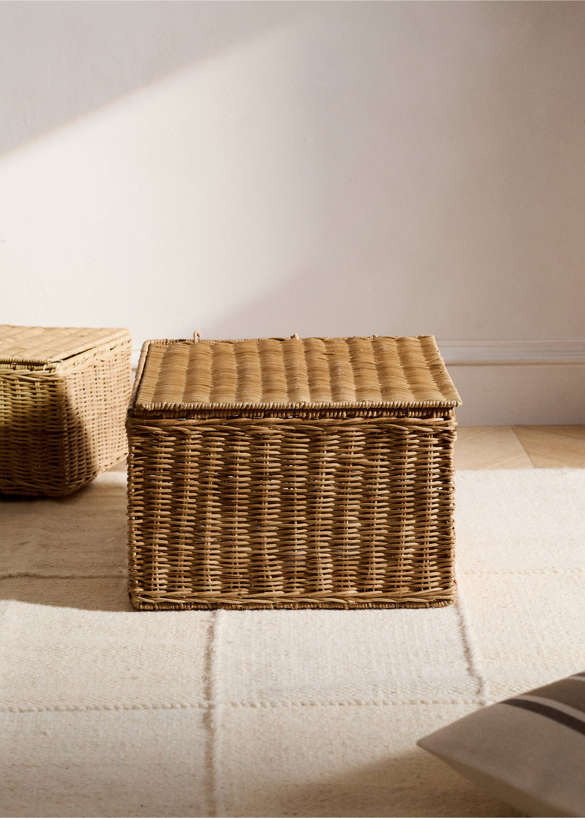 Large wicker basket - General plane, Brown. Ref: 27033275-00.