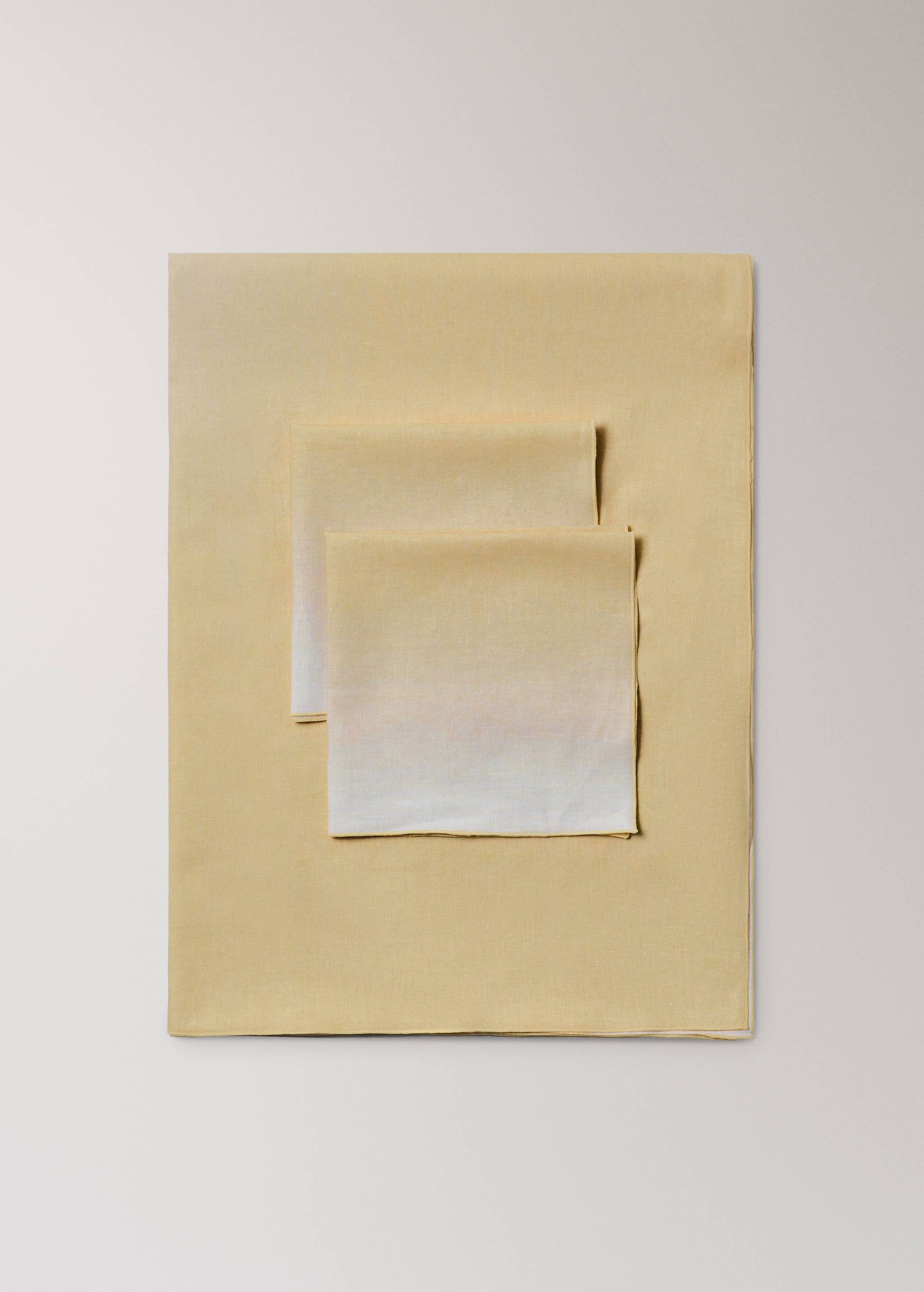 Mantel  degradado algodón lino diseño 6 a 8 comensales - Detalle del artículo 4