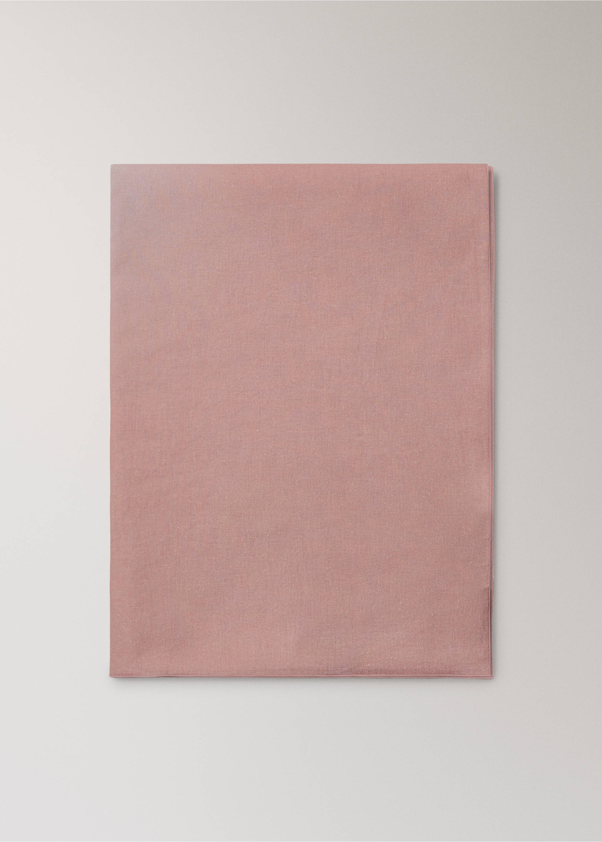 Tischdecke aus Baumwolle und Leinen im Farbverlauf-Design für 8 bis 10 Personen - Artikel ohne Model, Rosa. Ref: 27033278-00.